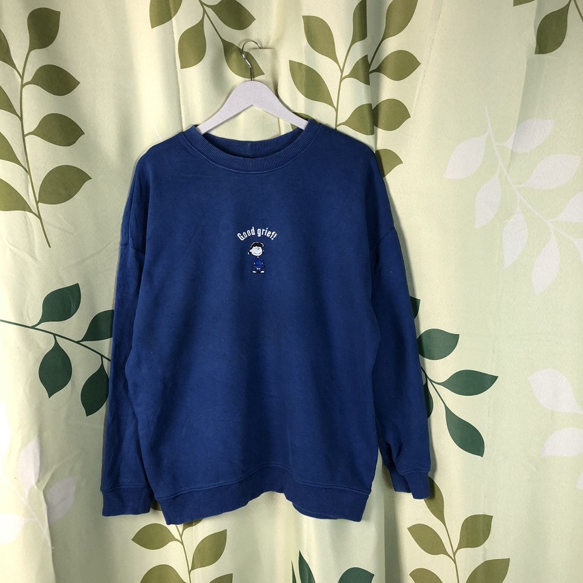 Cartoon Network × Peanuts Spao Blue cartoon snoopy peanuts vintage Sweatshirt #7426 Size US L / EU 52-54 / 3 - 1 Thumbnail