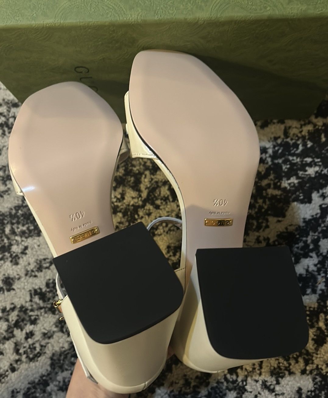 Gucci Gucci Horsebit Block Heel Sandals Size US 10.5 / IT 40.5 - 9 Thumbnail