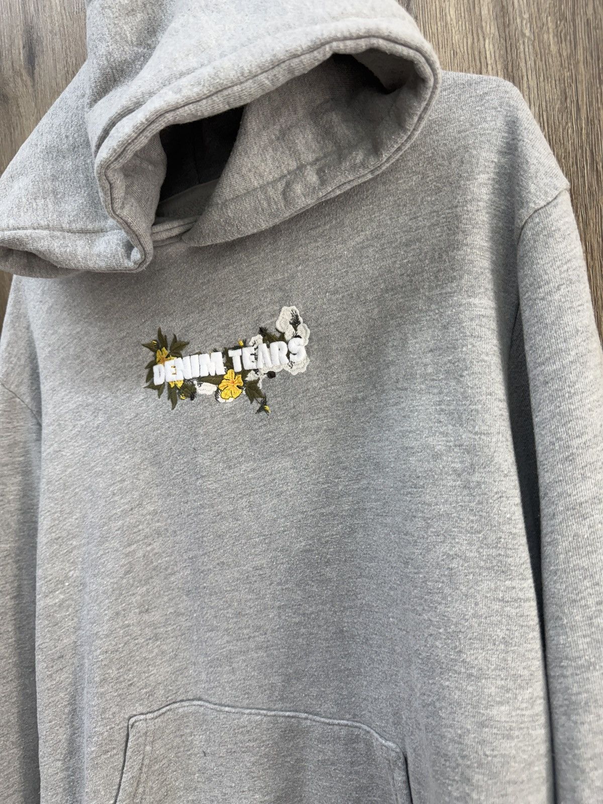 DENIM TEARS Denim Tear Grey Hoodie Size US L / EU 52-54 / 3 - 4 Thumbnail