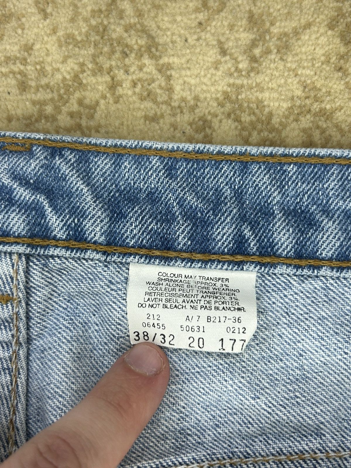 Levi's × Vintage Vintage 90s Levis Faded Light Wash Orange Tab Jeans Rare Size US 36 / EU 52 - 8 Thumbnail