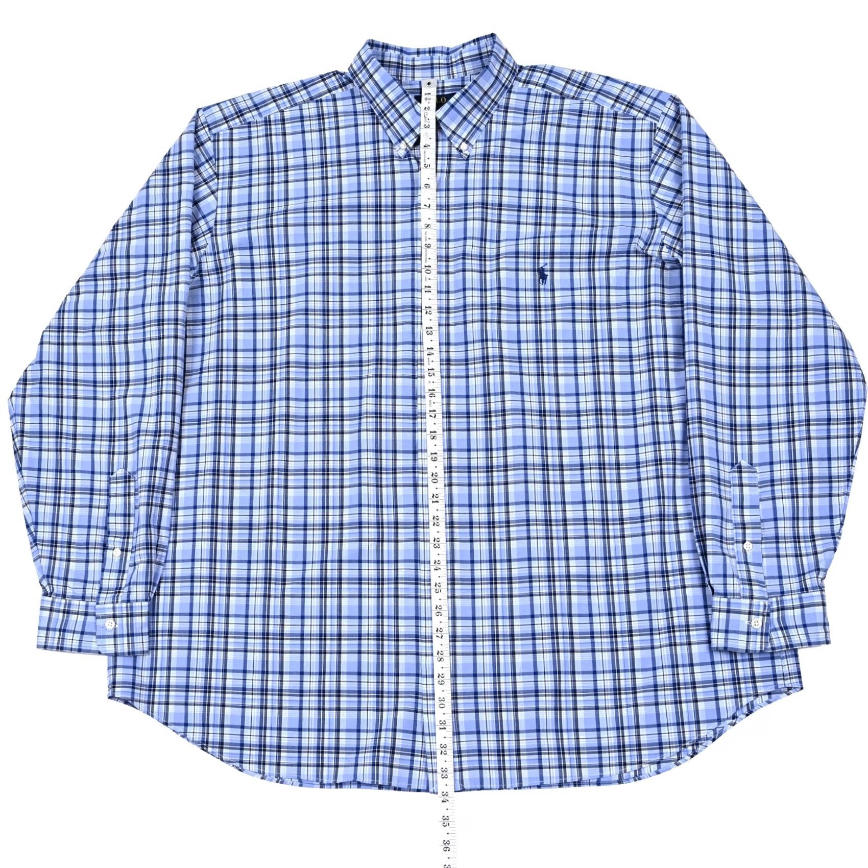 Polo Ralph Lauren Polo Ralph Lauren Shirt Mens 2XB Plaid Button Down Long Sleeve Performance Pony Size US XXL / EU 58 / 5 - 4 Thumbnail
