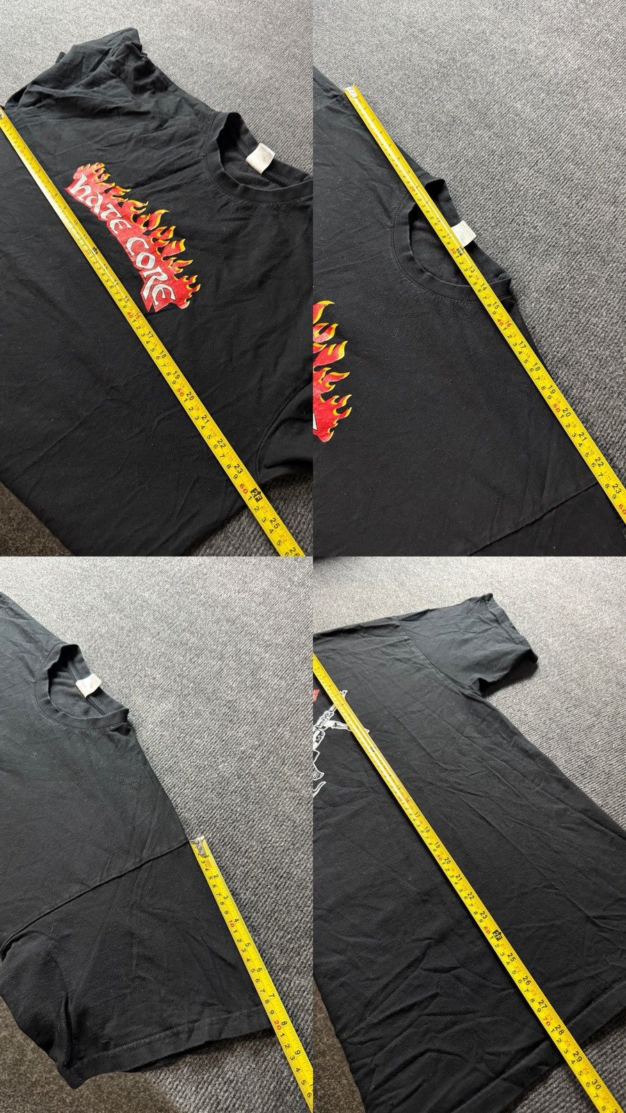 Band Tees Vintage 90s Hate Core Flame Graphic Punk Metal T-Shirt XL Size US XL / EU 56 / 4 - 21 Thumbnail