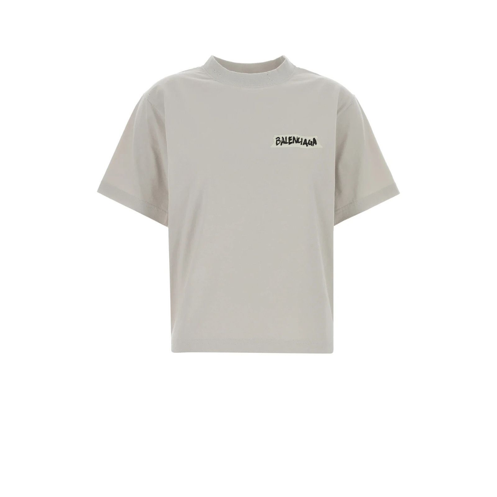 BALENCIAGA Chalk Cotton T-shirt New And Authentic (Women's s