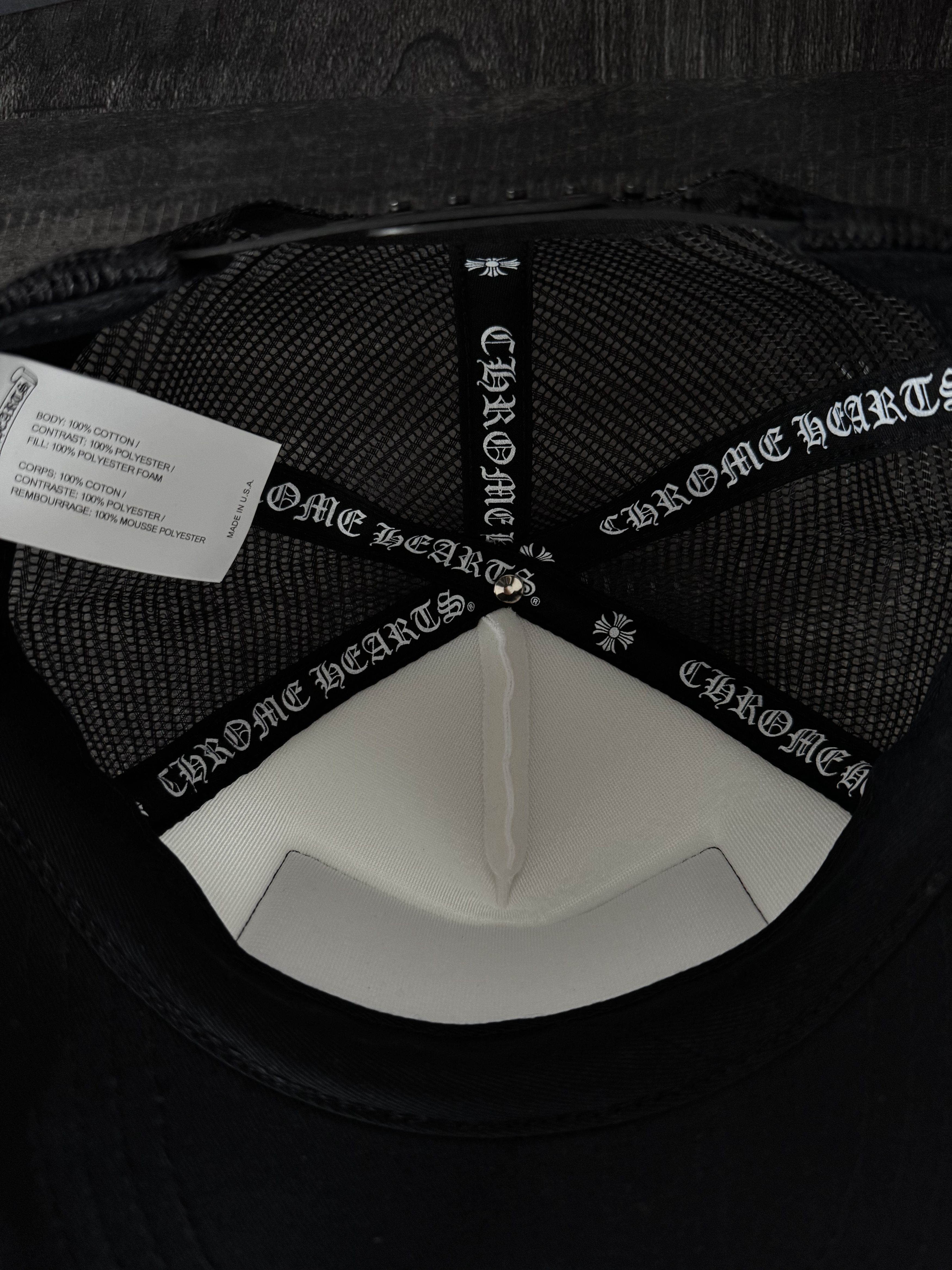 Chrome Hearts CH Hollywood Trucker Hat White Size ONE SIZE - 6 Thumbnail