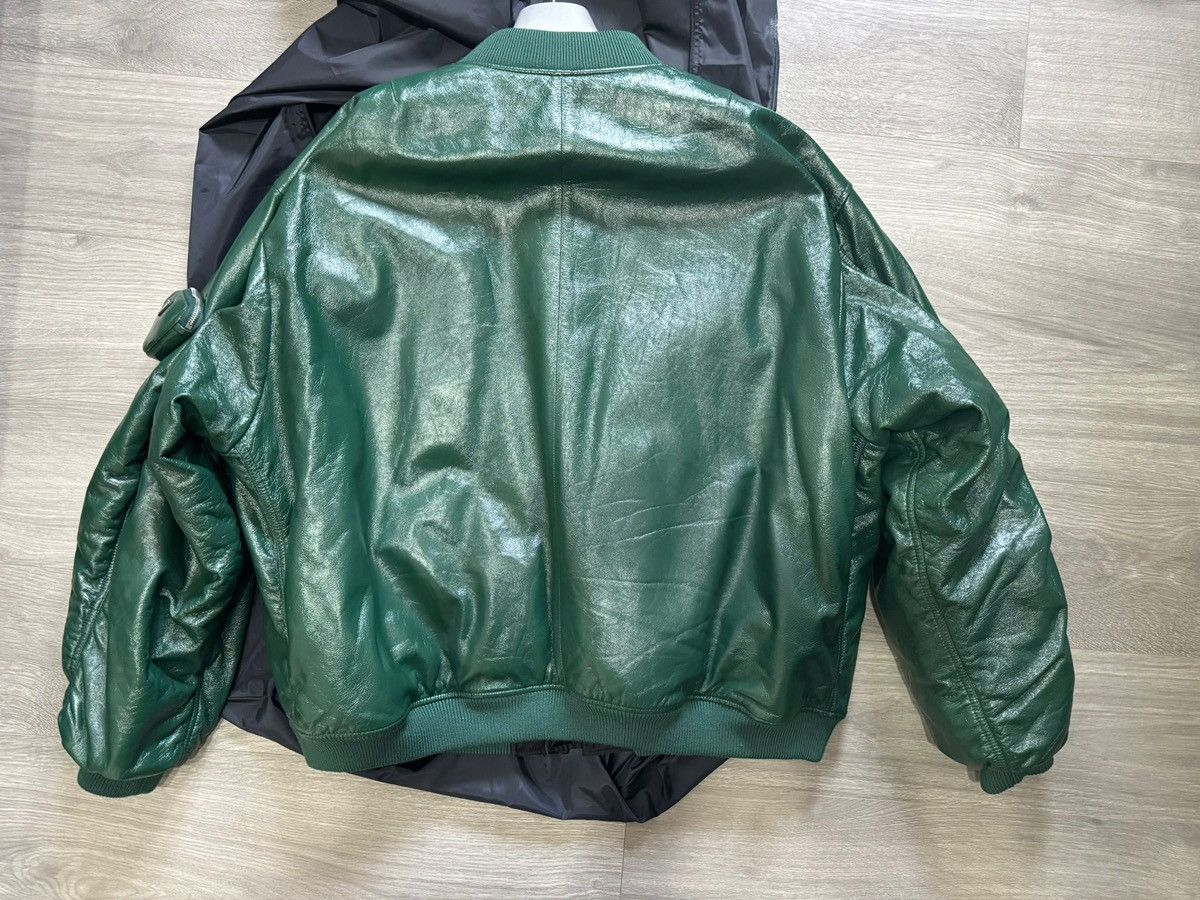 Prada Prada Oversized nappa leather bomber jacket bottle green Size US XXL / EU 58 / 5 - 7 Thumbnail