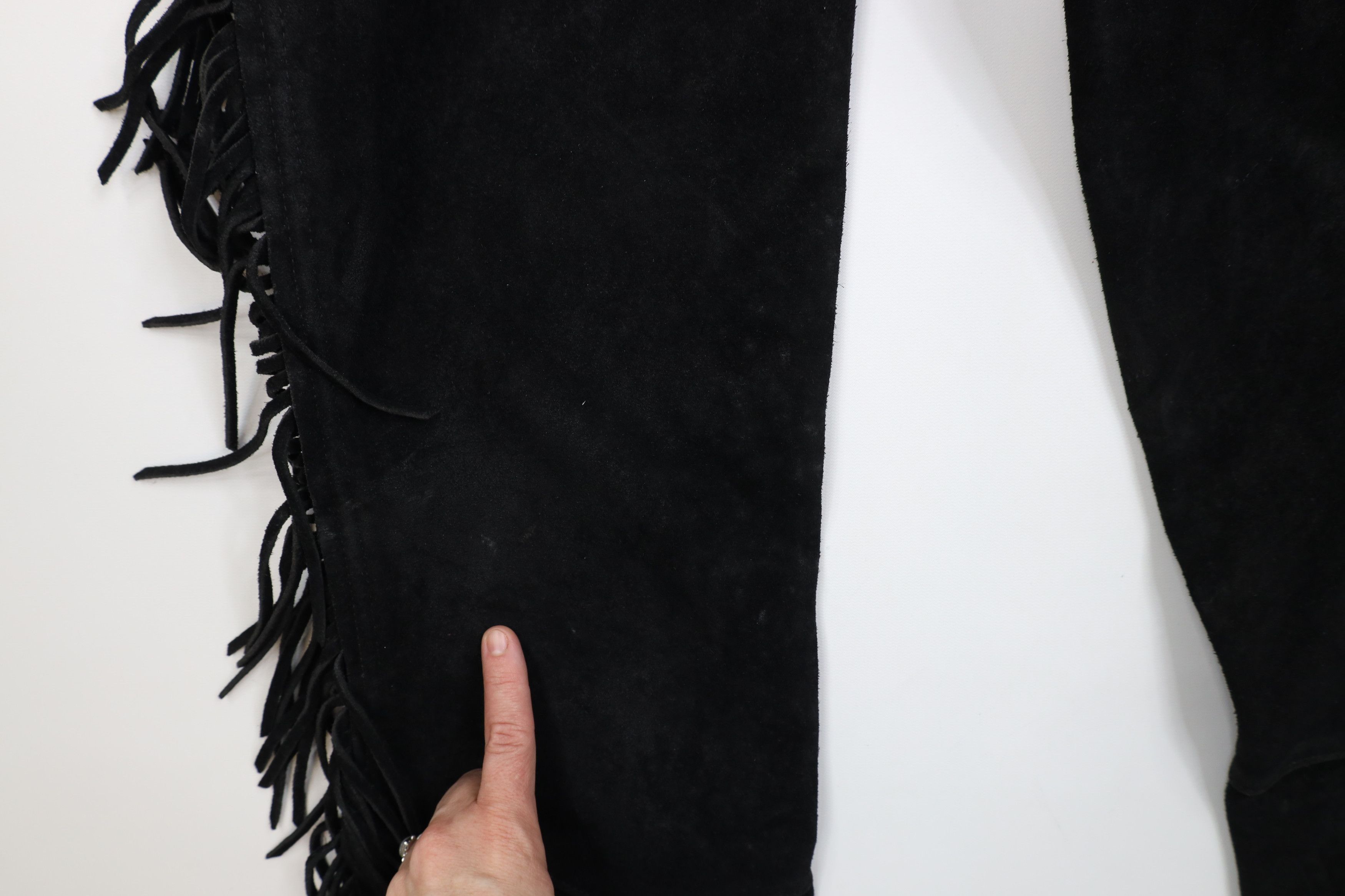 Vintage Vintage 70s Streetwear Suede Leather Riding Chaps Pants USA Size US 34 / EU 50 - 6 Thumbnail