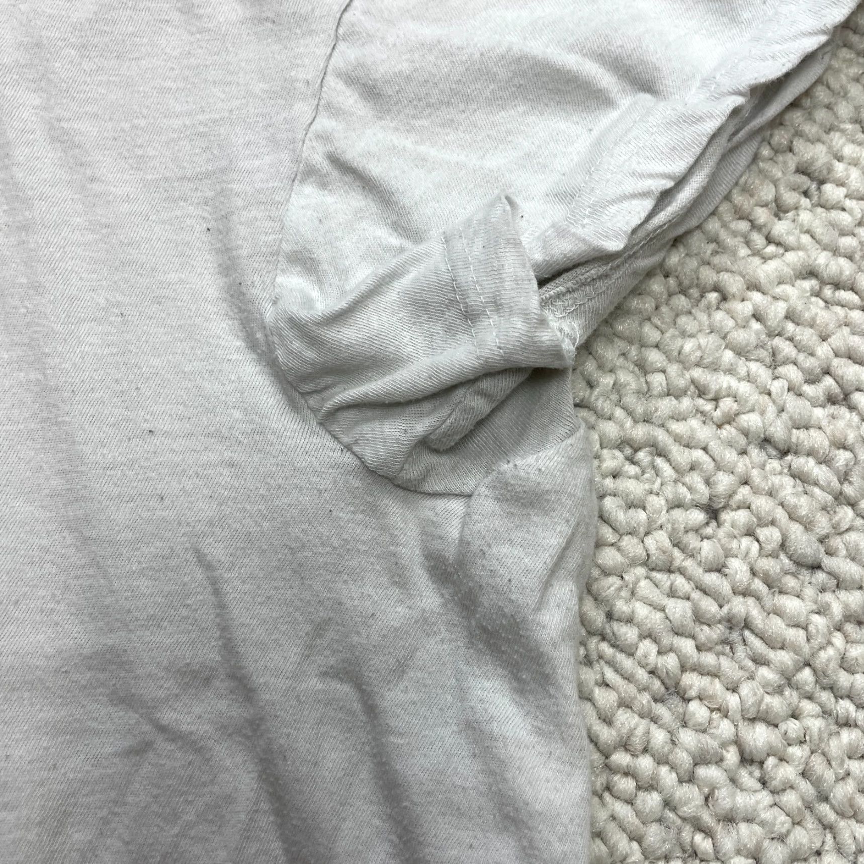 Vintage Jake & co Shirt Womens Large White Short Sleeve V Neck Basic Casual Top Ladies Size L / US 10 / IT 46 - 8 Thumbnail