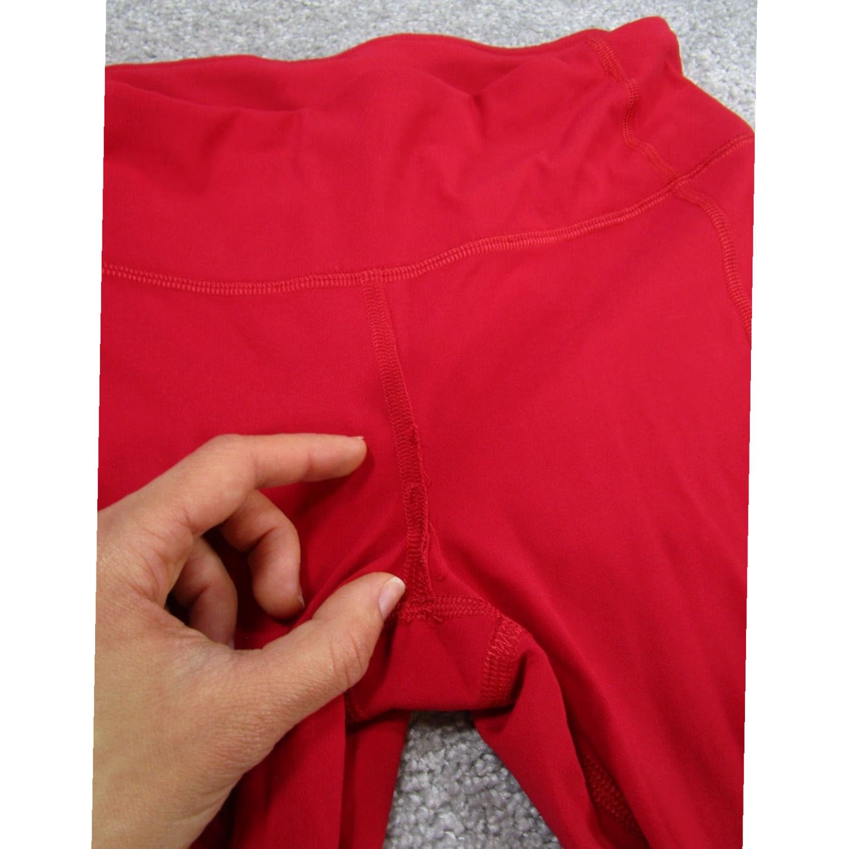 Lululemon Lululemon Womens Leggings Pace Rival Crop Red Running Extra Large XL Size 27" / US 4 / IT 40 - 5 Thumbnail