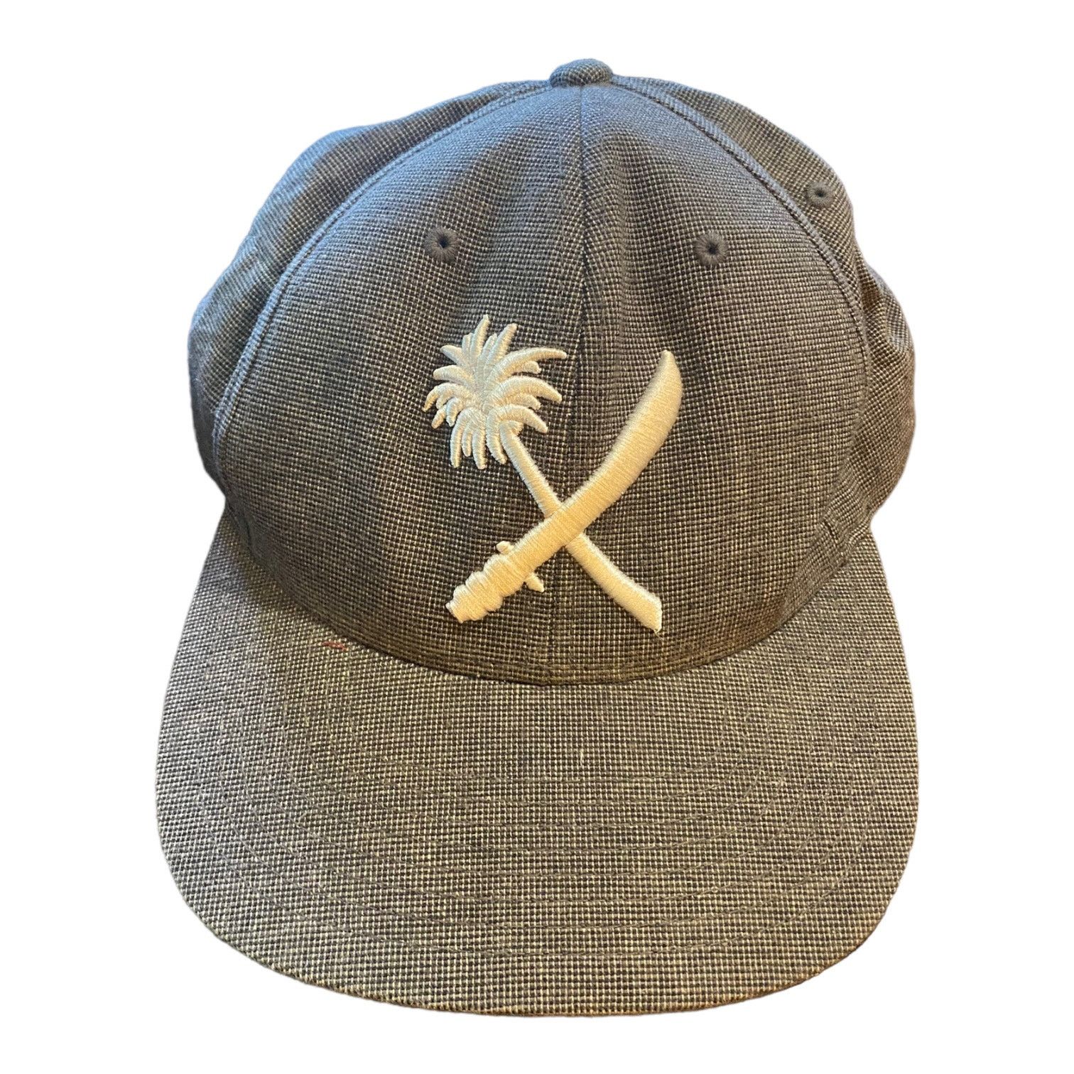 Us Versus Them Us Versus Them Gray Palm Tree Sword Snapback Hat One Size Size ONE SIZE - 1 Thumbnail