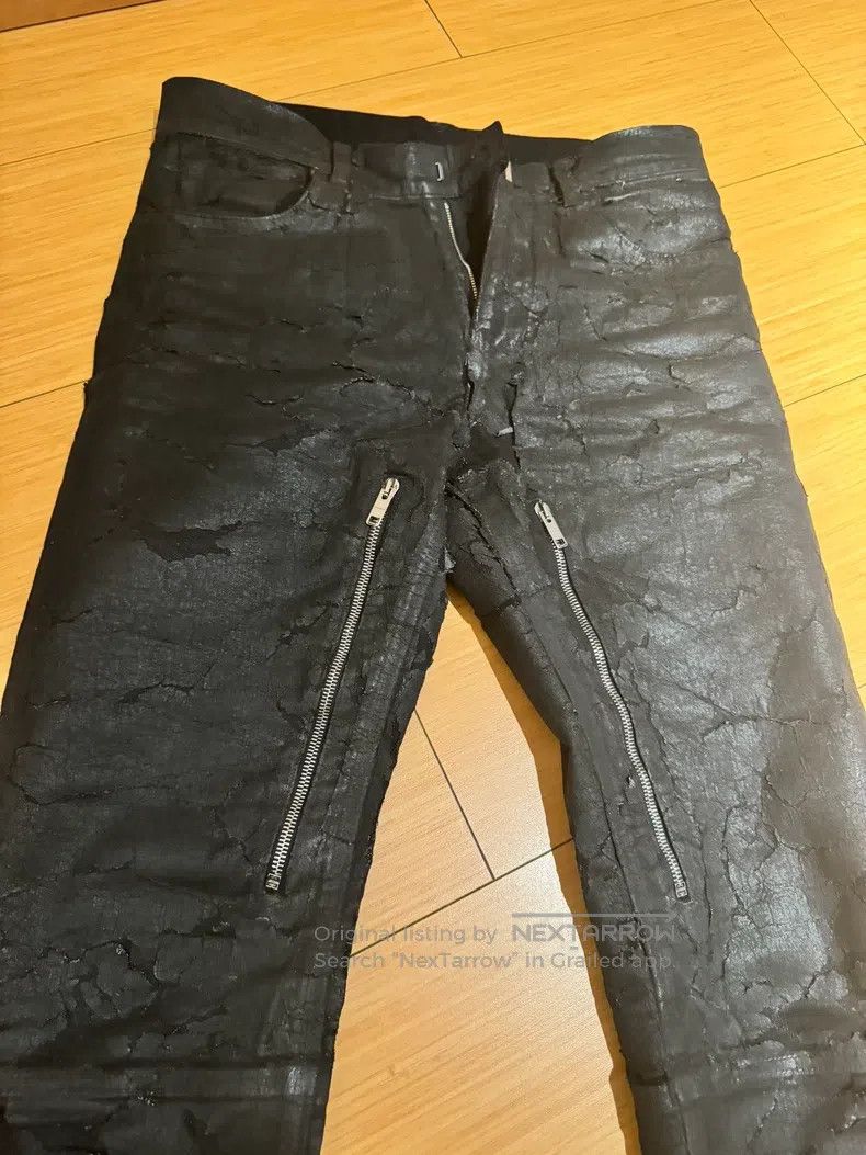 Givenchy Givenchy SizeM Cracked Zipper Denim Pants Size US 31 - 3 Thumbnail