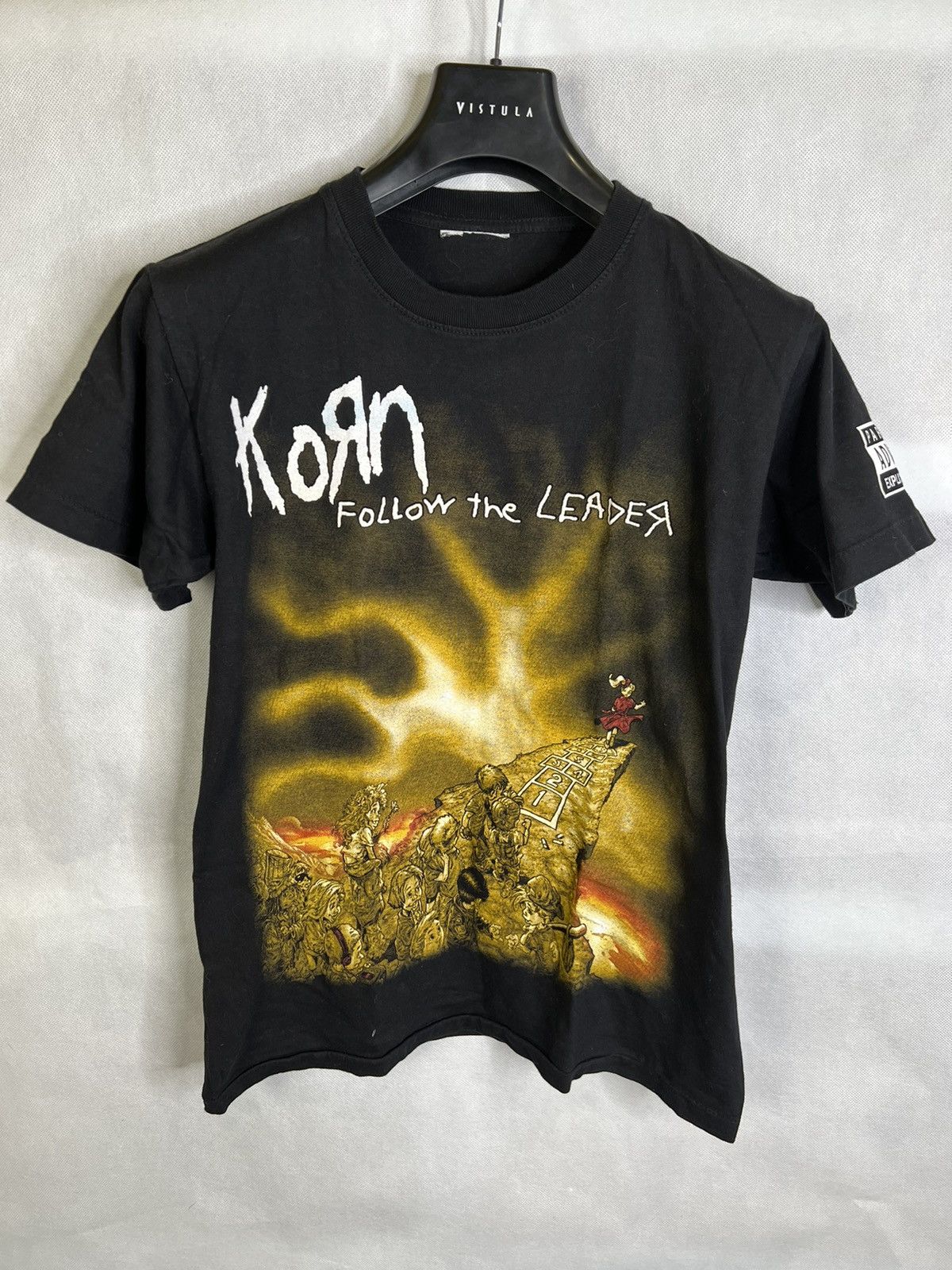 Vintage KORN Band Follow The Leader Metal Rap Rock Concert Tour top Album Promo T-Shirt