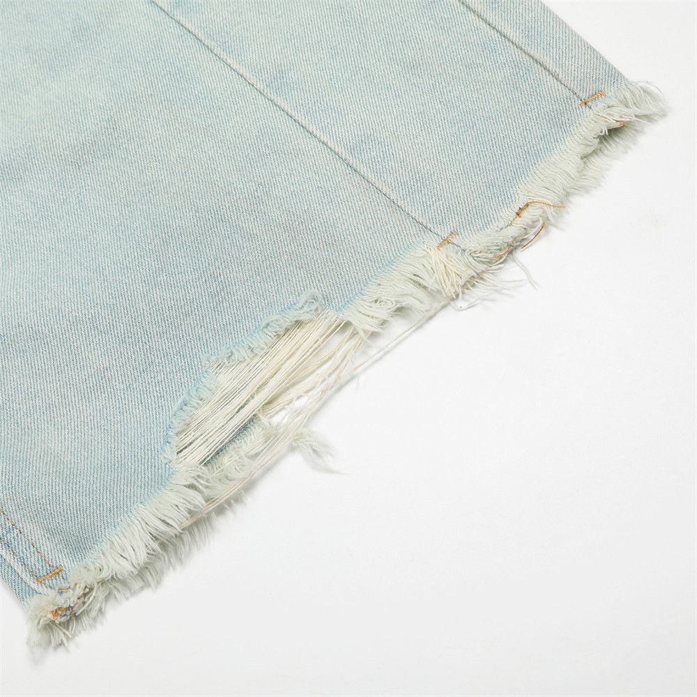 Japanese Brand × Vintage Men's retro distressed raw edge ripped punk washed jeans Size US 32 / EU 48 - 6 Thumbnail