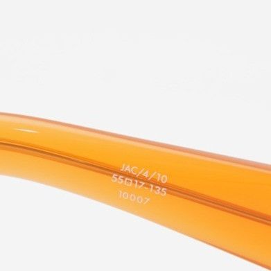 Jacquemus Jacquemus OVALO JAC/4 C10 Sunglasses Amber Cat Eye Frame Size ONE SIZE - 7 Thumbnail