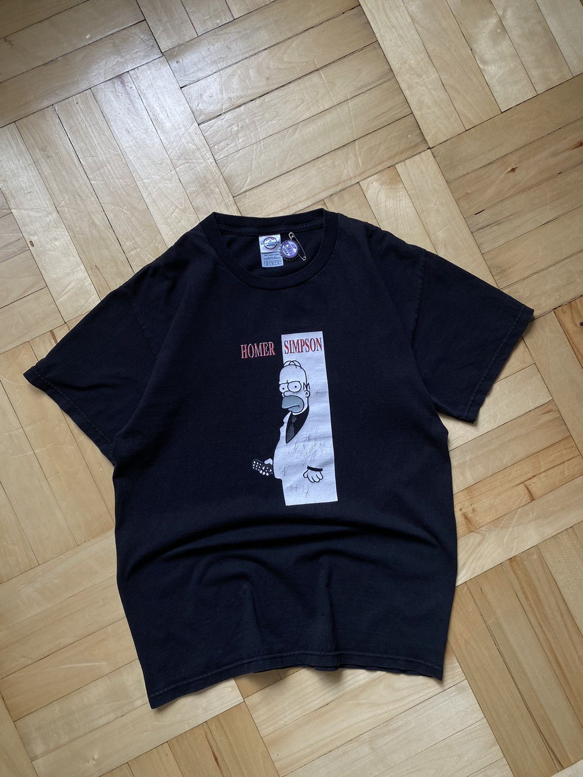 The Simpsons × Vintage Homer Simpson Scarface Parody T Shirt L Size Size US M / EU 48-50 / 2 - 2 Thumbnail