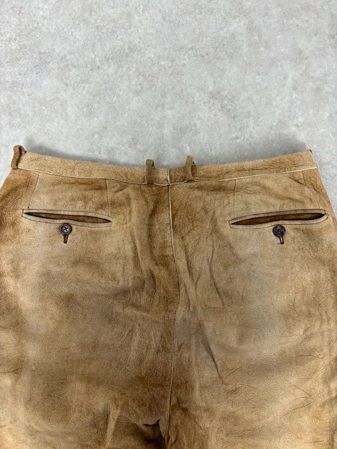 Jil Sander Jil Sander Brown Leather Classy Pants Size US 32 / EU 48 - 7 Thumbnail