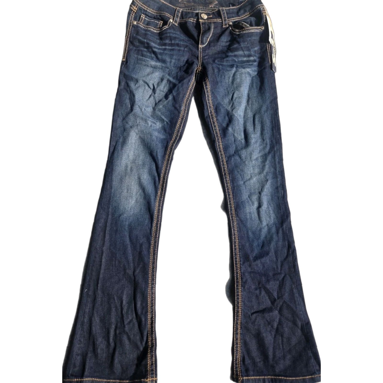 7 For All Mankind Jeans Bootcut Women 28 Slim Blue Denim Girls Womens 7 For All Mankind Jeans Bootcut Denim Blue 28 Slimming