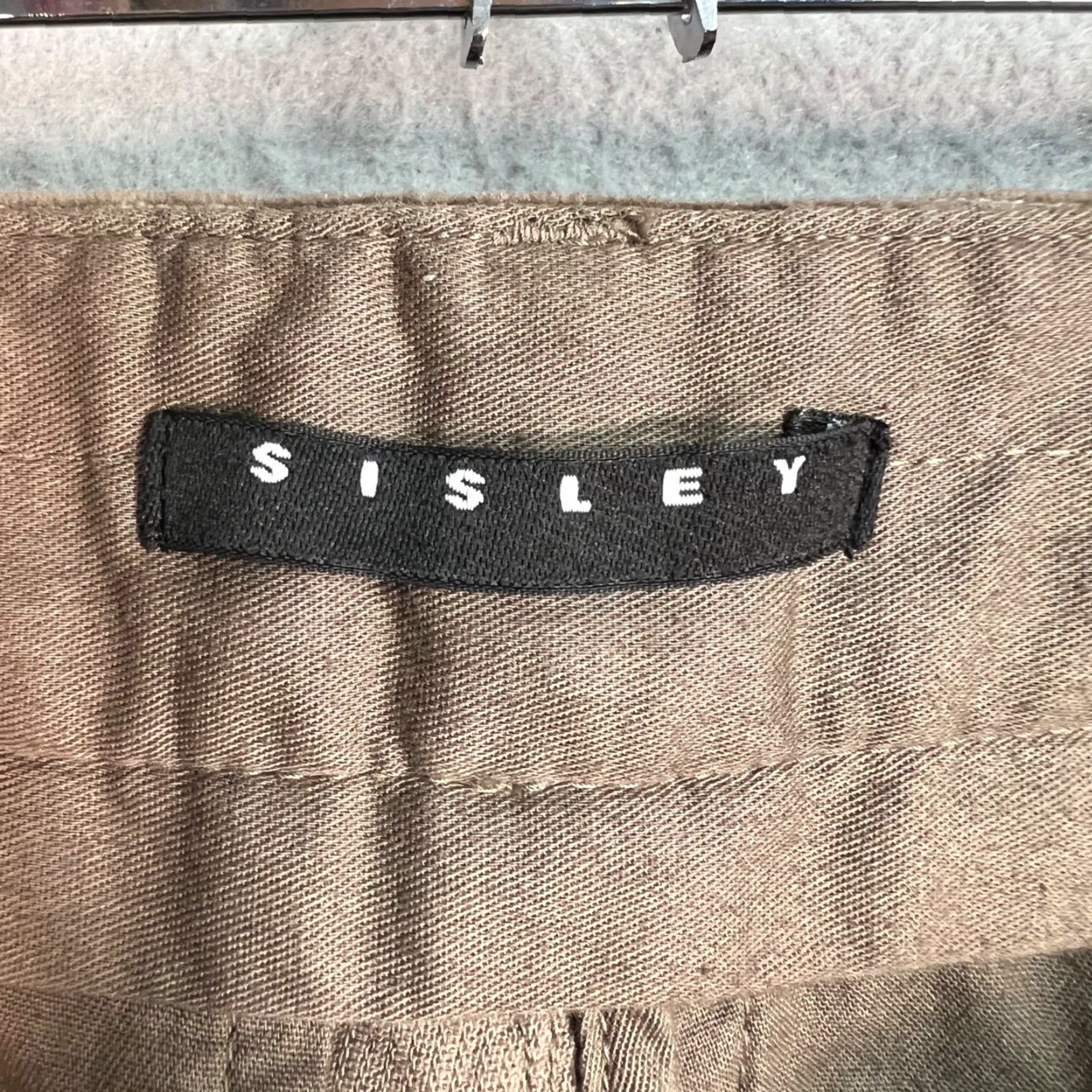 Sisley VINTAGE Sisley Mens Pants Chino Slim Fit Brown Cotton Blend 42 Adult Mens 28x31 Tapered Front Flat 8/10 Brown Boys Girls Mens Size US 42 / EU 58 - 3 Thumbnail