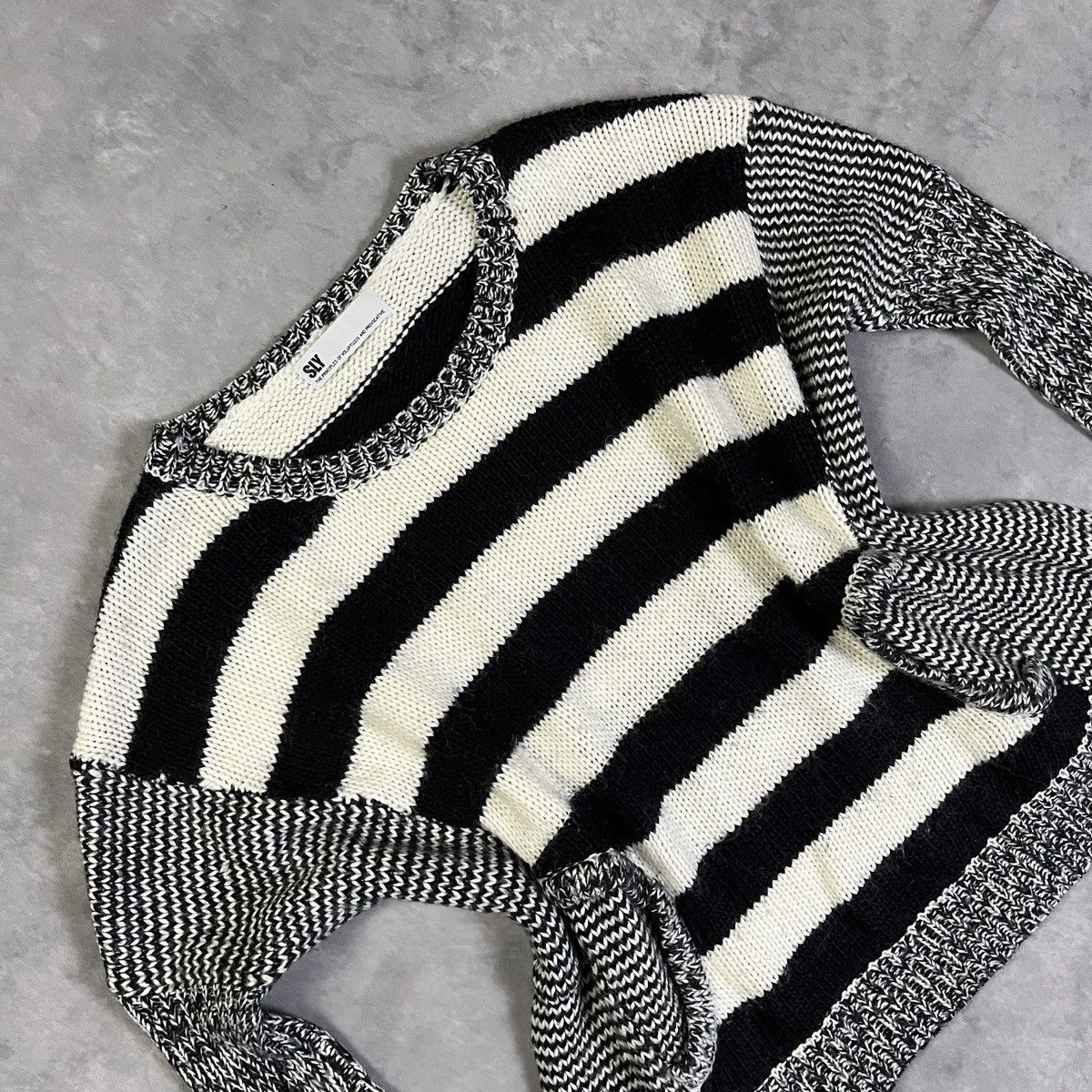 SLY 2000s SLY Striped Knit Sweater Size S / US 4 / IT 40 - 1 Thumbnail