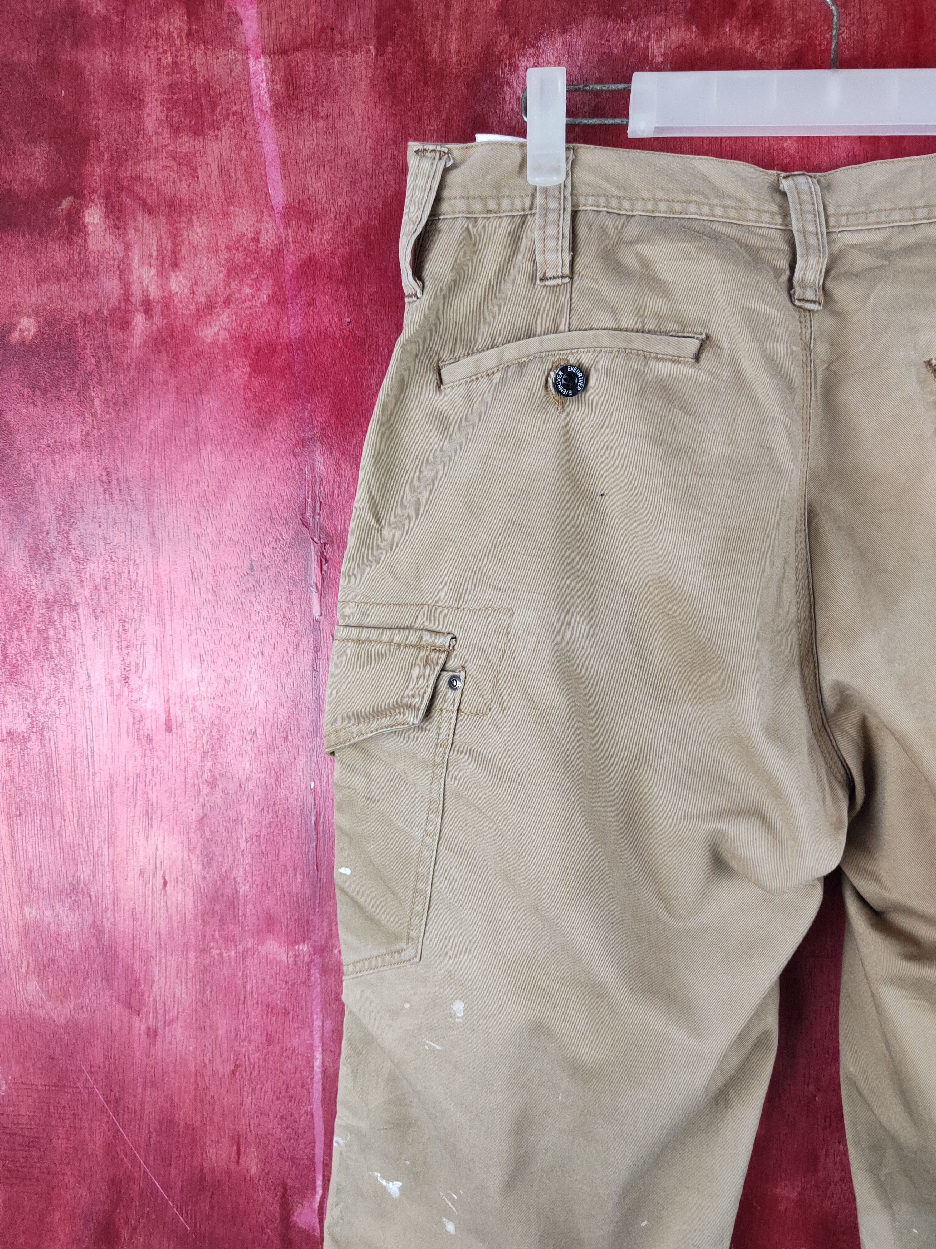 Japanese Brand Evenriver Brown Multipocket Baggy Cargo Pants N#S009 Size US 32 / EU 48 - 8 Thumbnail