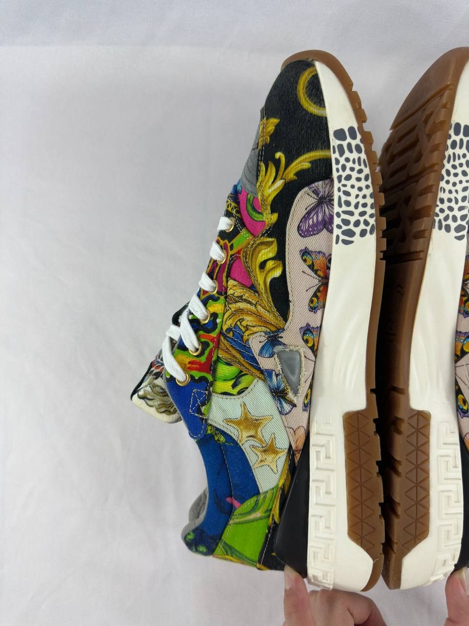 Versace Versace Achilles 'Baroque Print' Sneakers Size US 12 / EU 45 - 14 Thumbnail