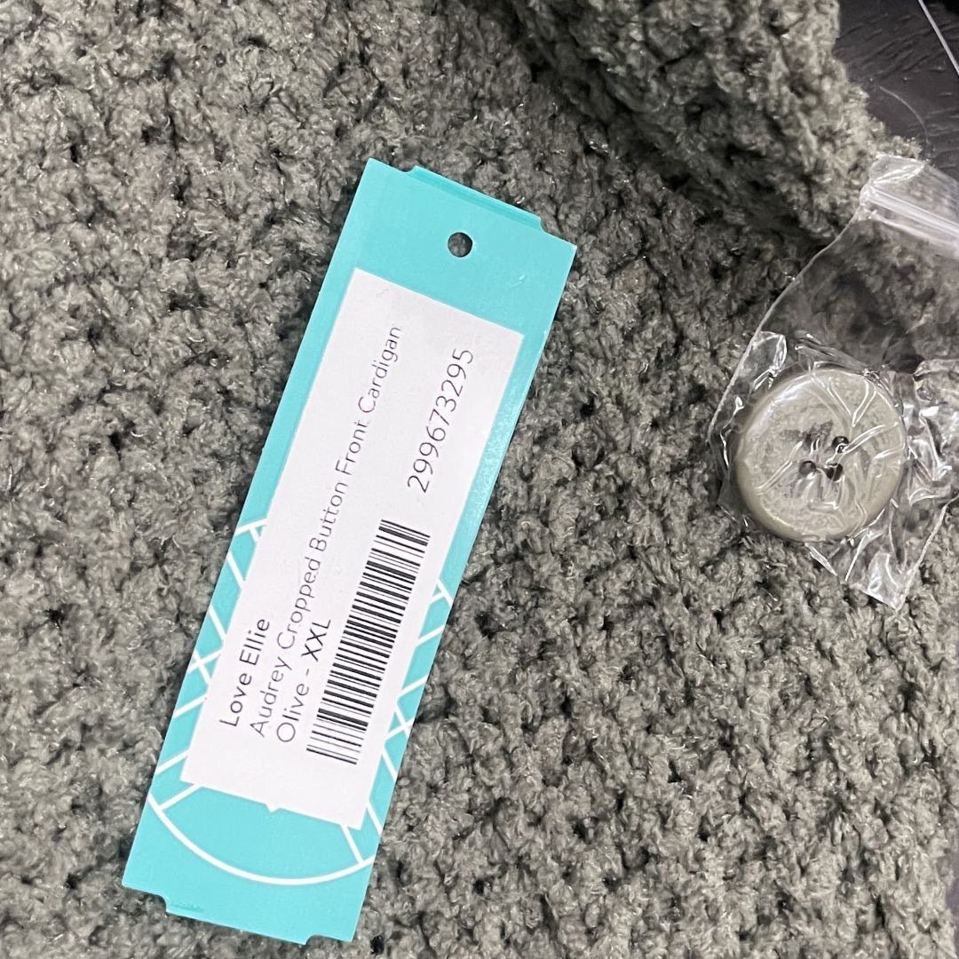 Other Love Ellie Audrey Cropped Button Front Chunky Knit Cardigan Size XXL / US 16-18 / IT 52-54 - 5 Thumbnail