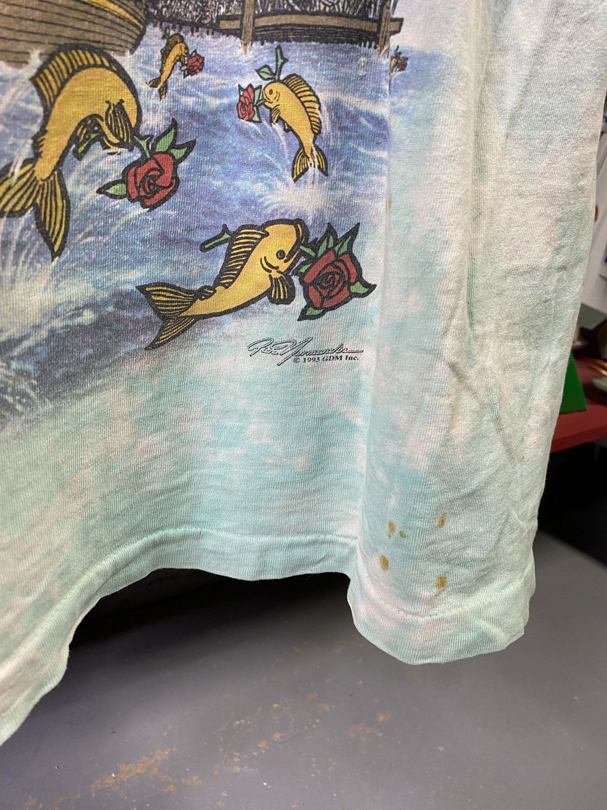 Band Tees 90’s Vintage Grateful Dead Liquid Blue Band Tee Shirt Large Size US L / EU 52-54 / 3 - 8 Thumbnail