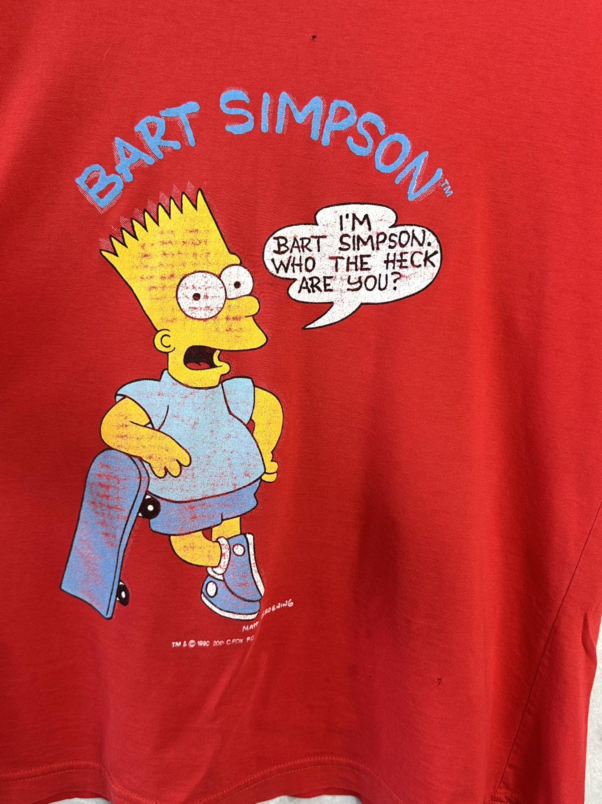 Other Bart Simpson Vintage 90s C.Fox Red T-shirt Size US S / EU 44-46 / 1 - 5 Thumbnail