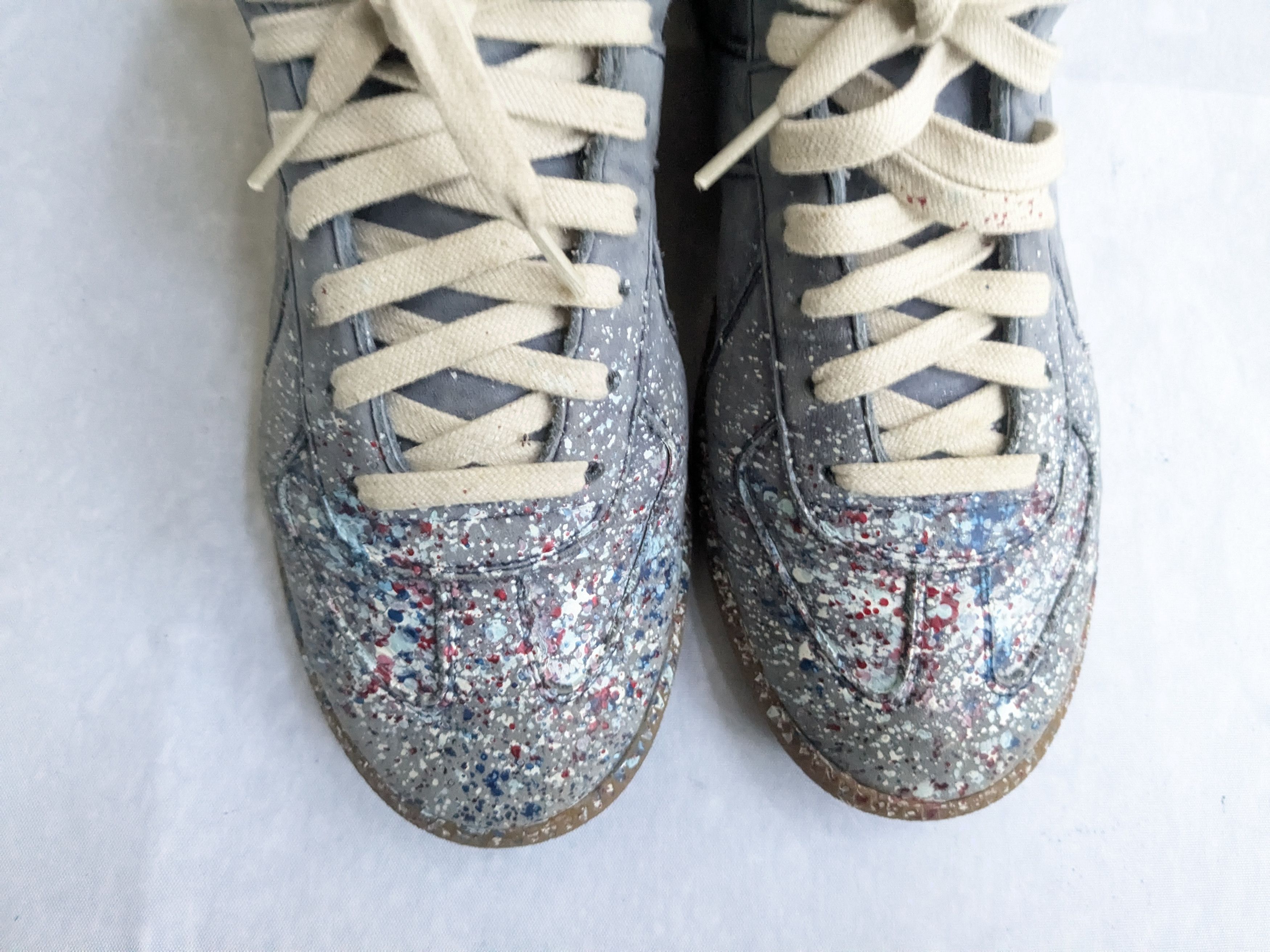 Maison Margiela Maison Margiela Replica GAT Paint Splatter Blue 9 42 High Size US 9 / EU 42 - 3 Thumbnail
