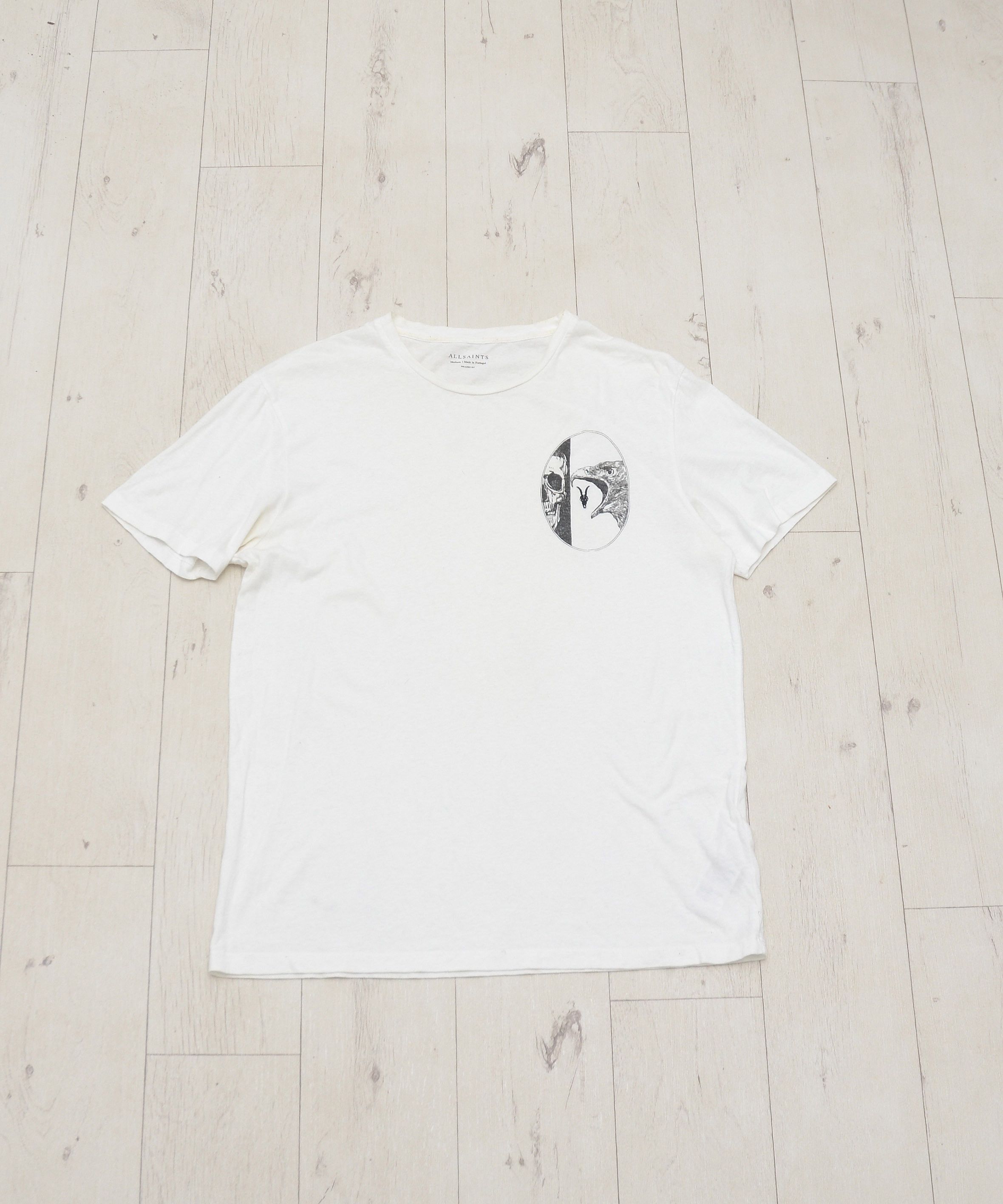 Allsaints AllSaints Raptor Reap Graphic T-Shirt White Y2K Size US M / EU 48-50 / 2 - 2 Thumbnail