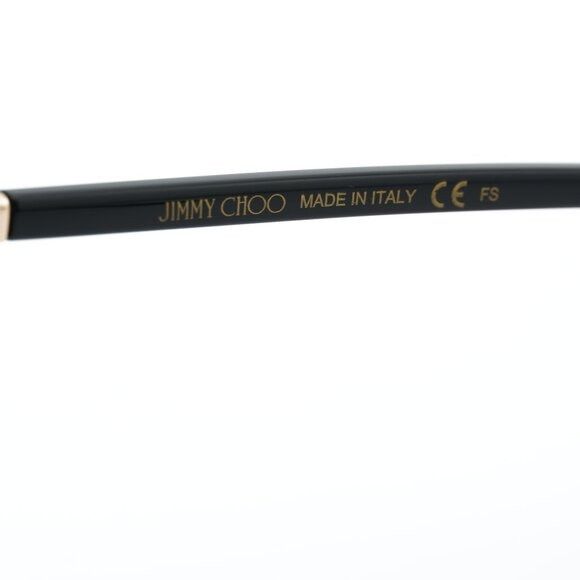 Jimmy Choo Jimmy Choo JC274 07C5 00 Eyeglasses Black/Crystal/Gold 53mm Size ONE SIZE - 9 Thumbnail