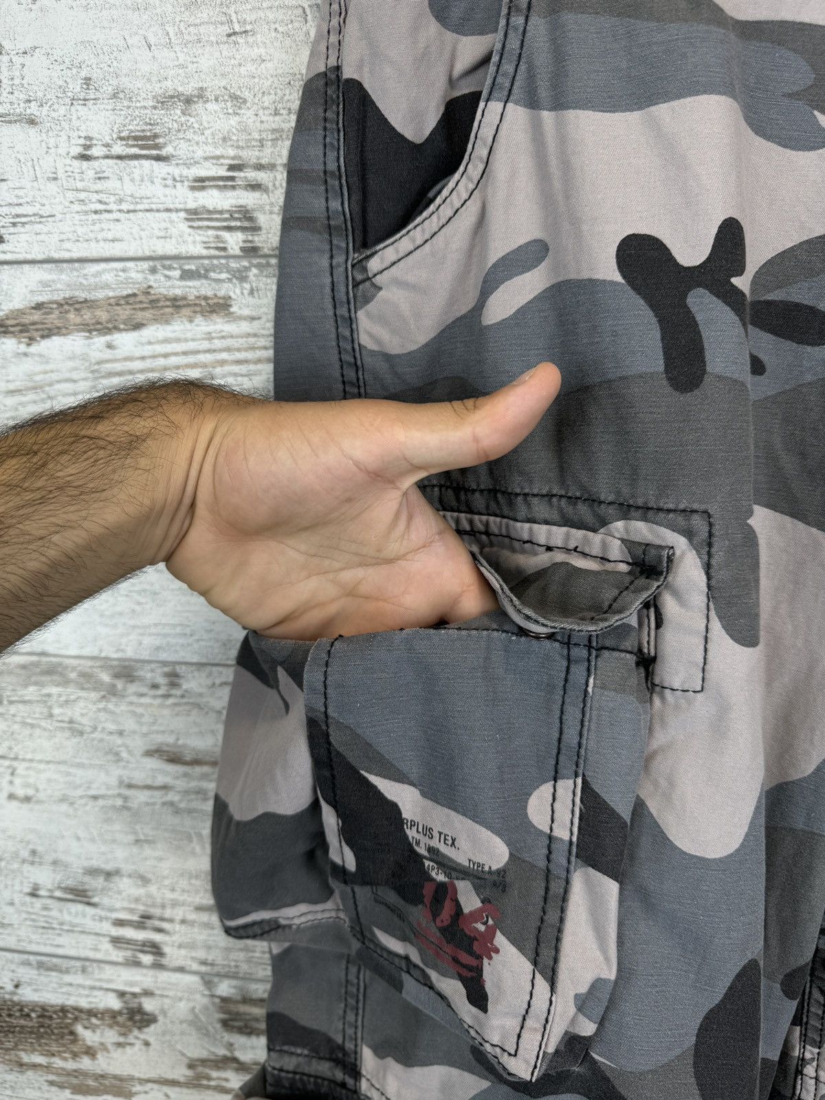 Vintage Mens Vintage Surplus Cargo baggy pants y2k rare Japanese Size US 34 / EU 50 - 7 Thumbnail