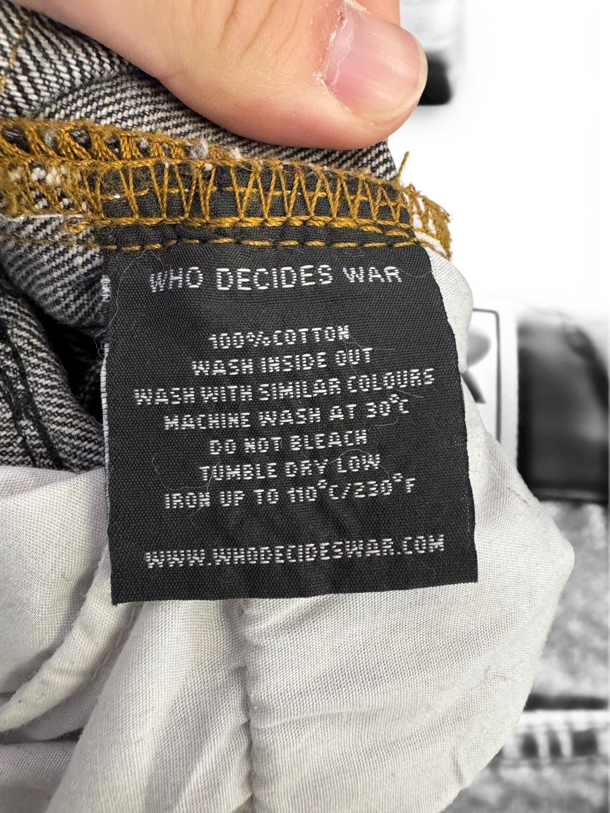 Who Decides War Who Decides War Satin Black Denim Window Jeans Size US 32 / EU 48 - 8 Thumbnail