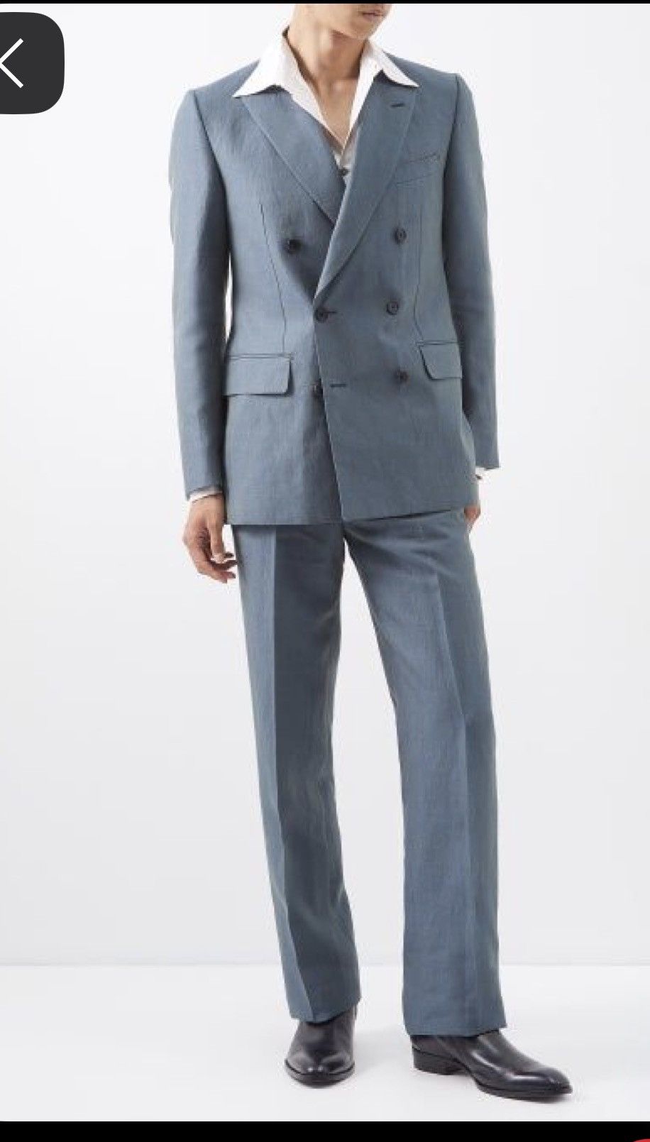 HUSBANDS Husbands paris double breasted linen suit Size 50R - 1 Thumbnail