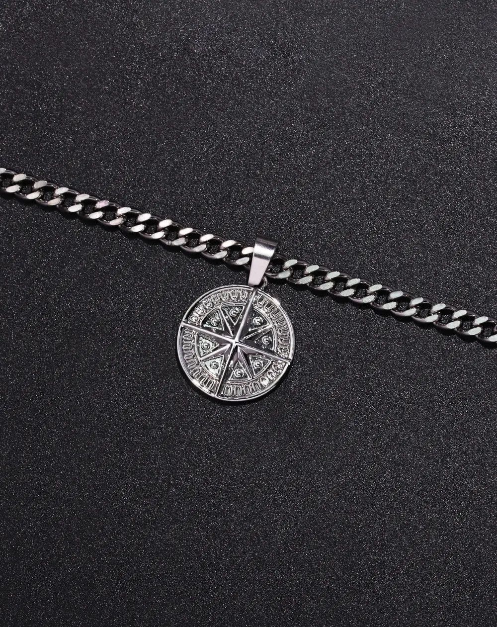 Jewelry × Vintage Compass pendant 50cm necklace vintage vibe Size ONE SIZE - 2 Thumbnail