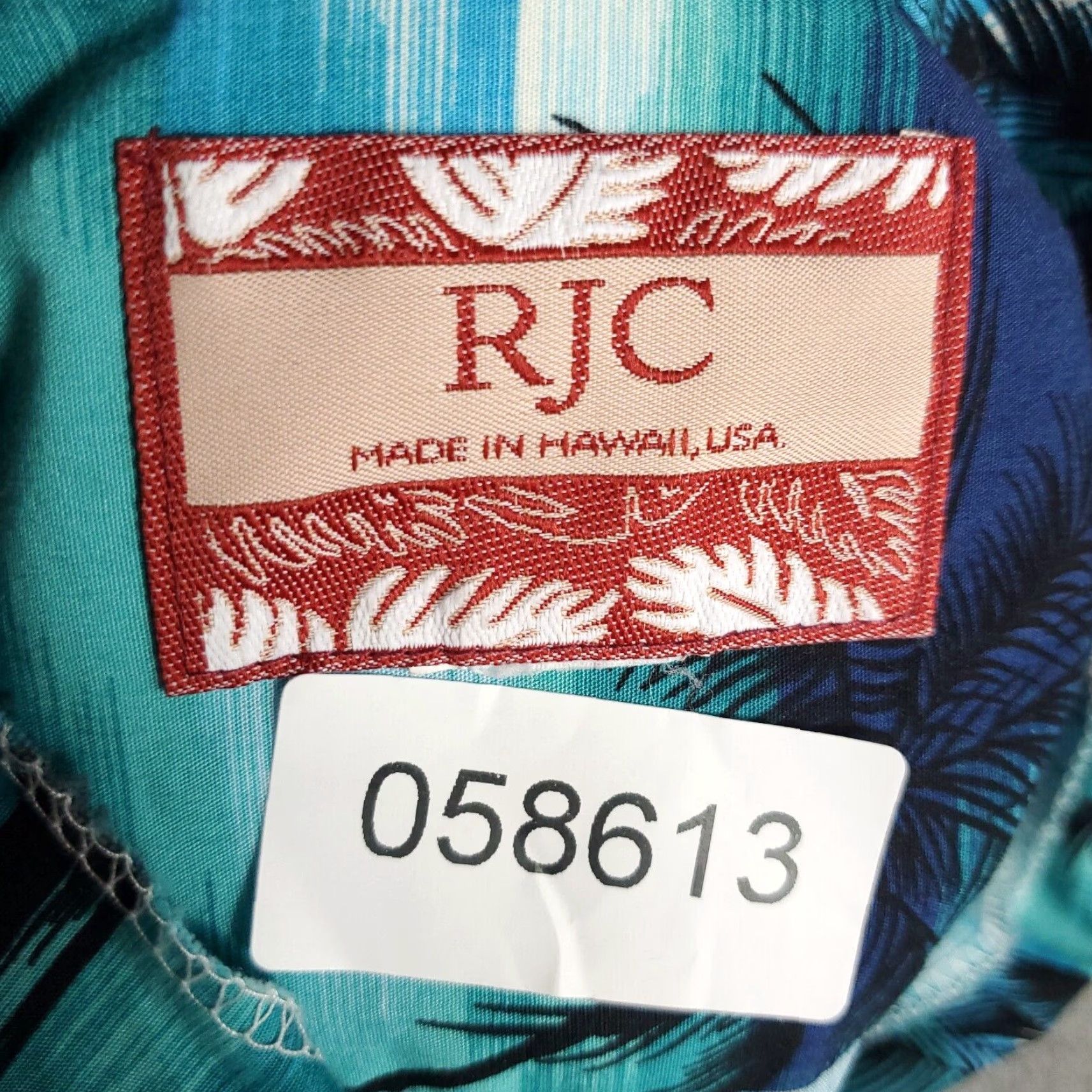 Vintage RJC Hawaiian Shirt Mens Large Blue Floral Button-Up Short Sleeve Tropical Size US L / EU 52-54 / 3 - 7 Thumbnail