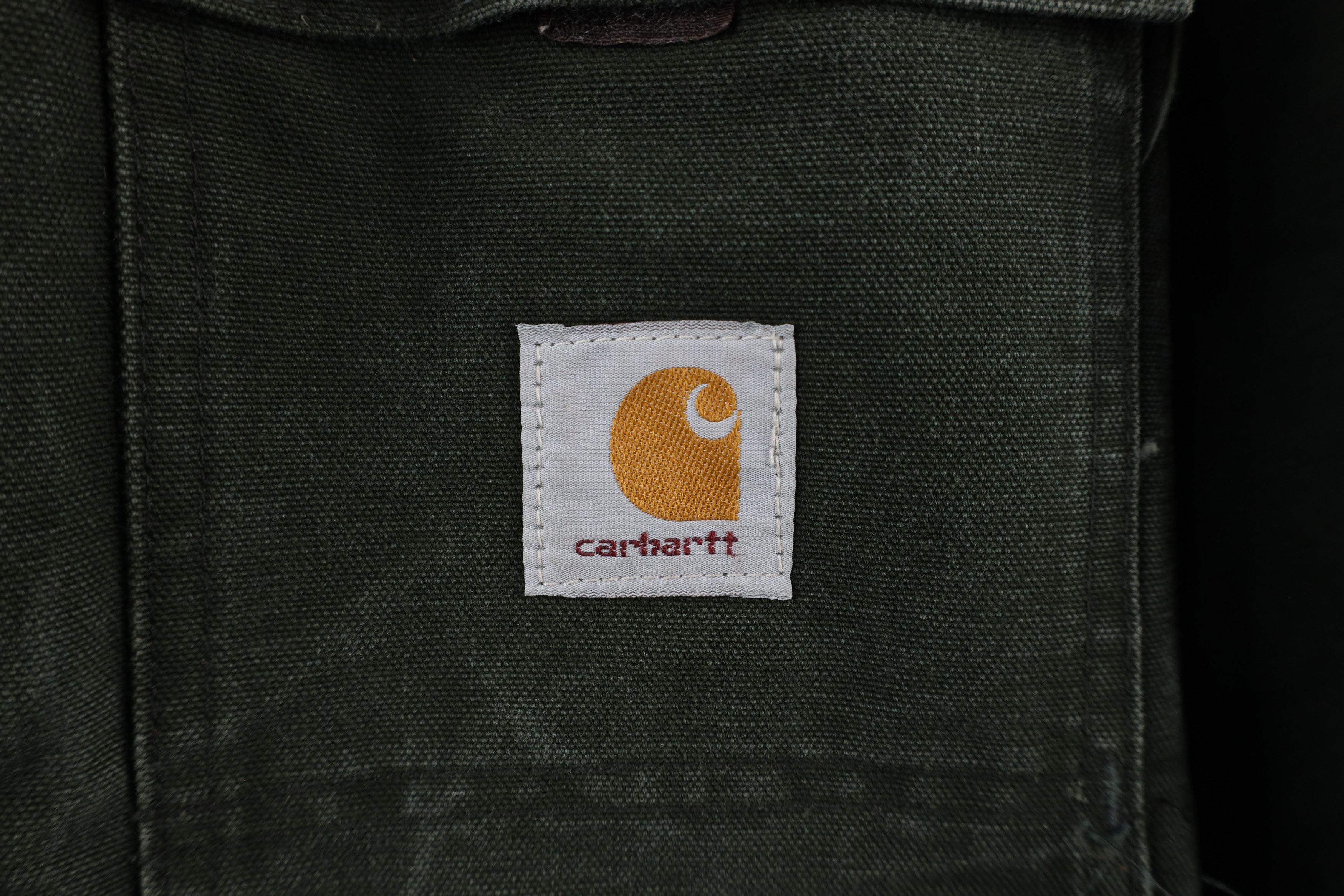 Carhartt Vintage 90s Carhartt Quilted Canvas Chore Barn Jacket Green Size US XXL / EU 58 / 5 - 4 Thumbnail