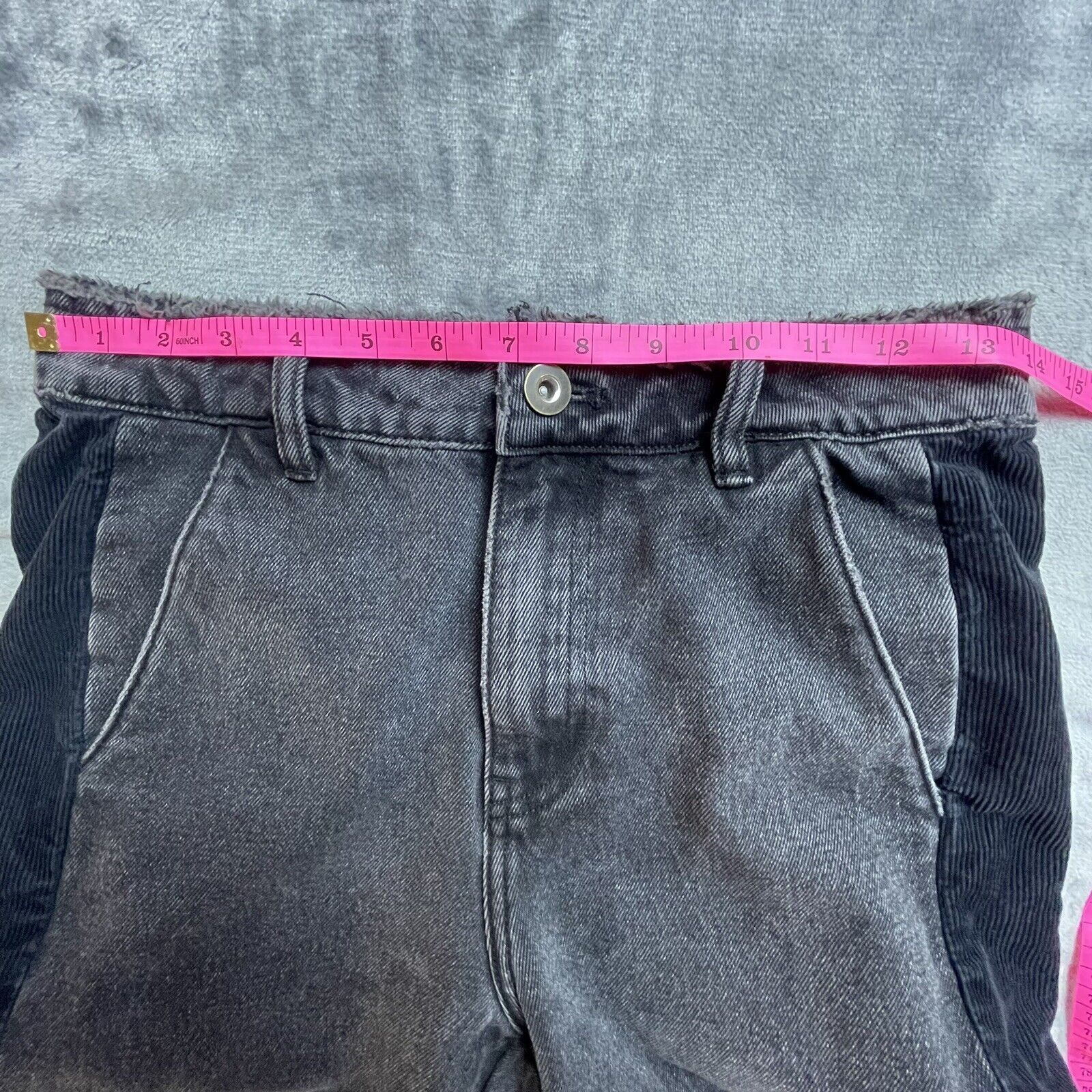 Other initial Designer Jeans Womens S Frayed Streetwear Two Toned Size 28" / US 6 / IT 42 - 8 Thumbnail
