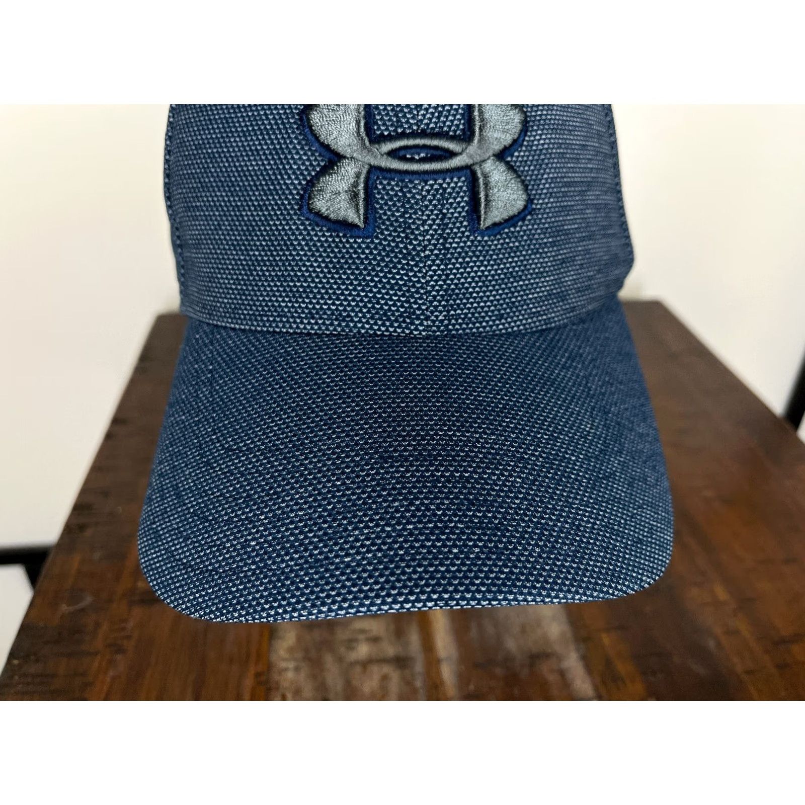 Under Armour Under Armour Blitzing Hat Cap Fitted XL Blue Classic Fit Polyester Canvas Baseball Cap Men Adult Size ONE SIZE - 3 Thumbnail
