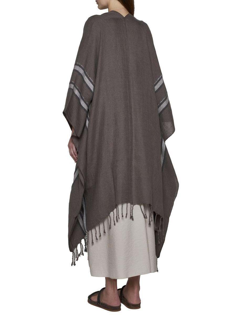 Brunello Cucinelli o1y0725 Size : OS / Cloak in Taupe Size ONE SIZE - 3 Thumbnail