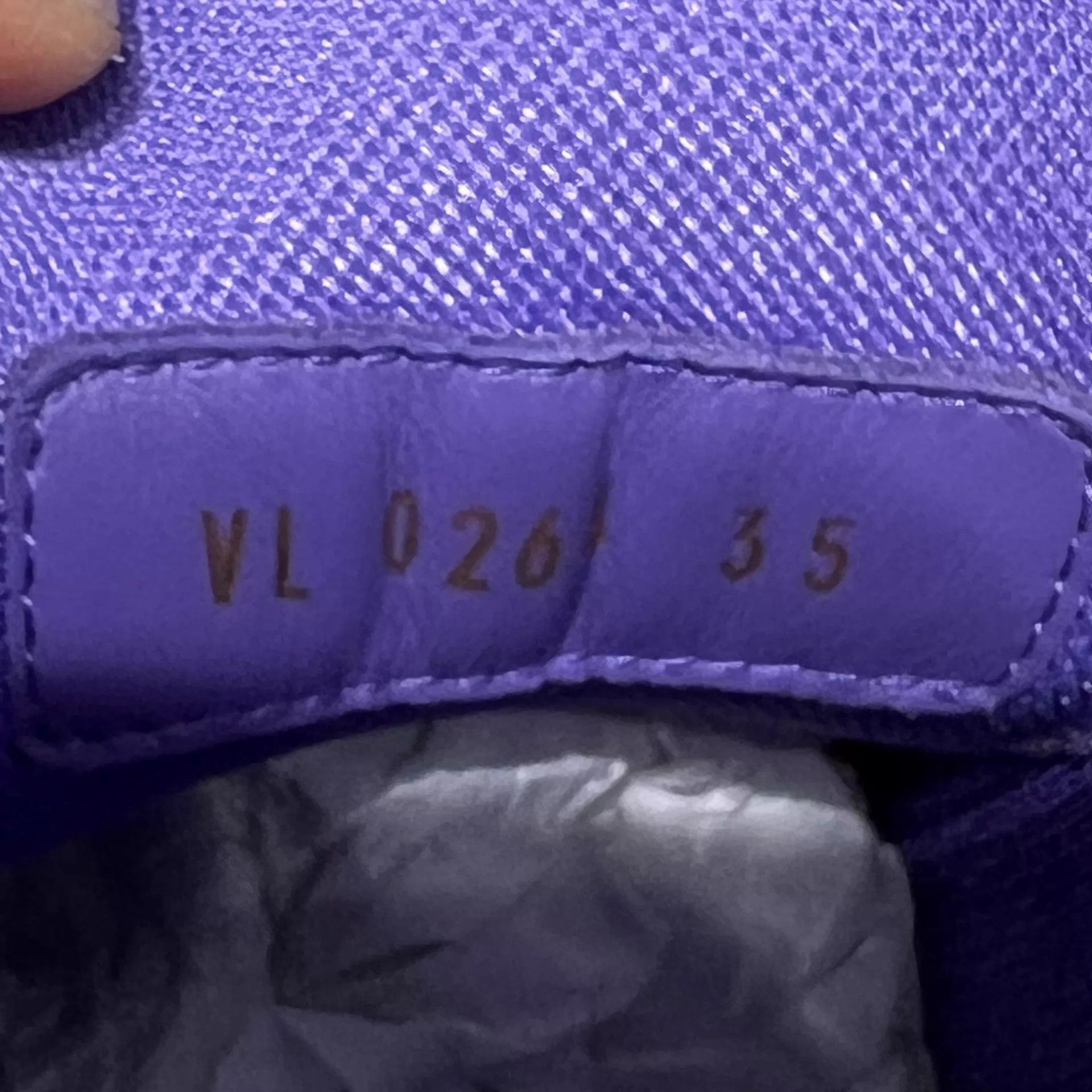 Louis Vuitton LV Trainer White Purple UK1 / 35 Size US 4.5 / IT 34.5 - 8 Thumbnail