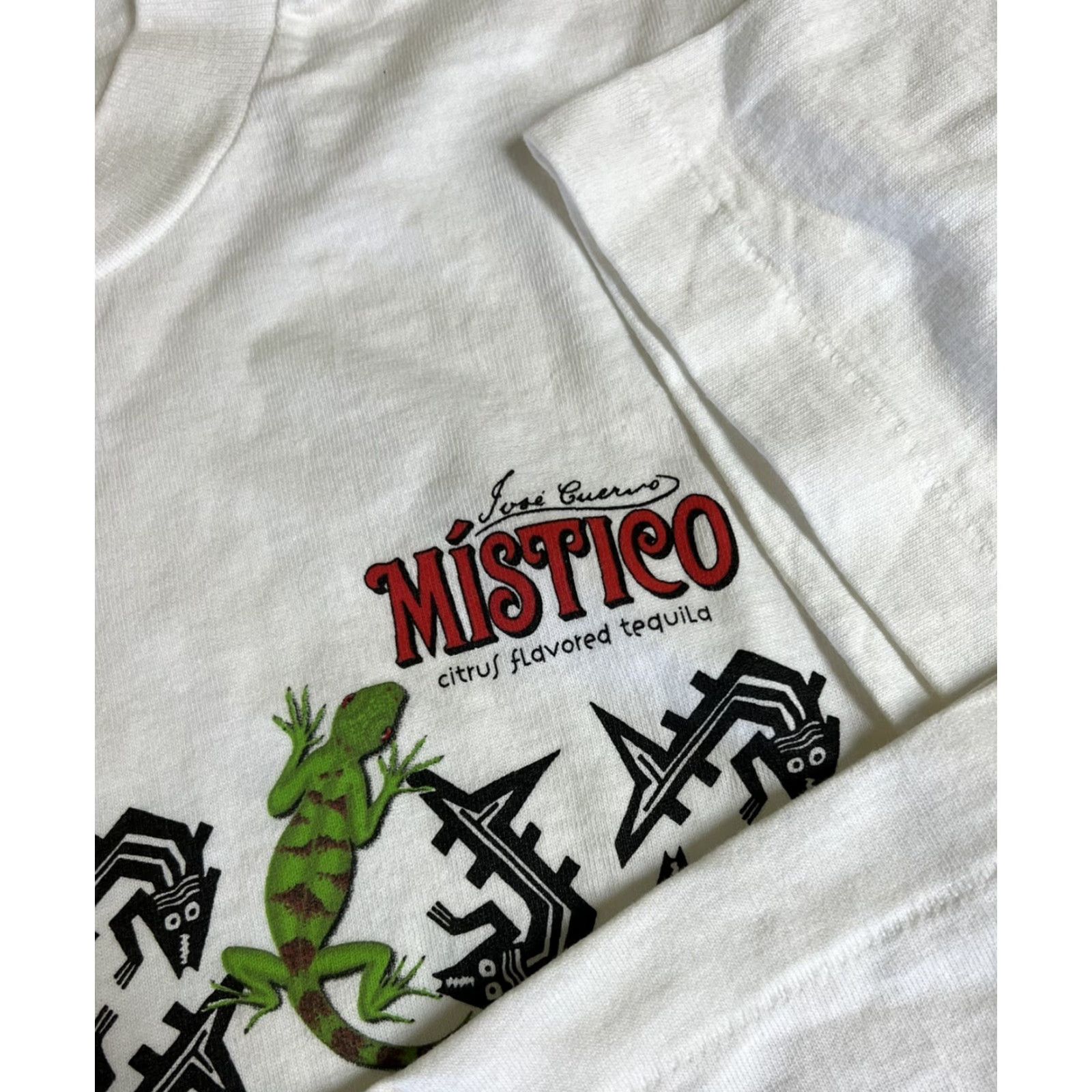 Fruit Of The Loom VINTAGE Mistico Citrus Tequila Jose Cuervo XL White T-shirt Single Stitch Booze Size US XL / EU 56 / 4 - 3 Thumbnail