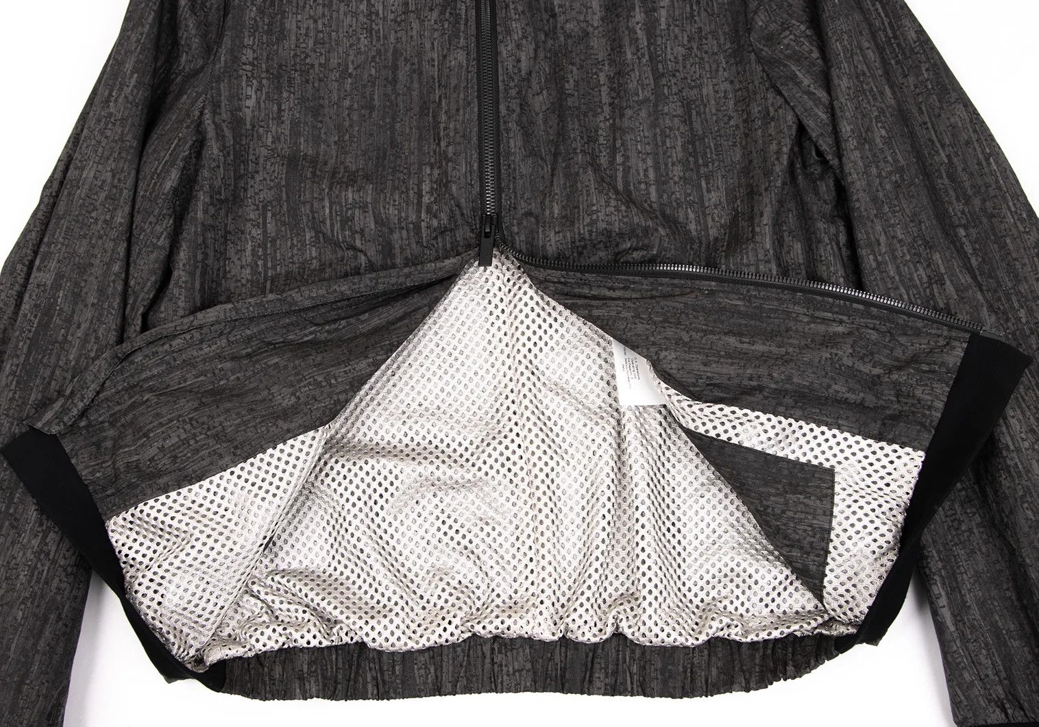Armani Collezioni Patterned Dual Zip Blouson in Charcoal Black EU46/US36 Size US XXS / EU 40 - 8 Thumbnail