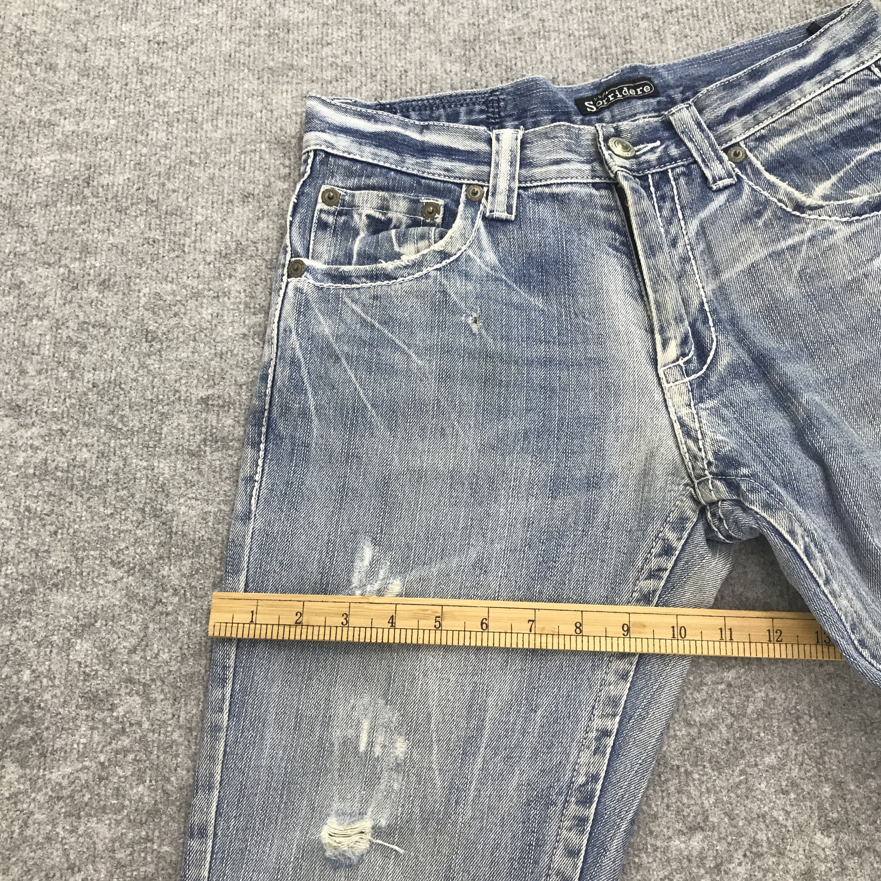 Japanese Brand Rare sorridere japan bootcut distressed denim jeans pants Size US 30 / EU 46 - 9 Thumbnail