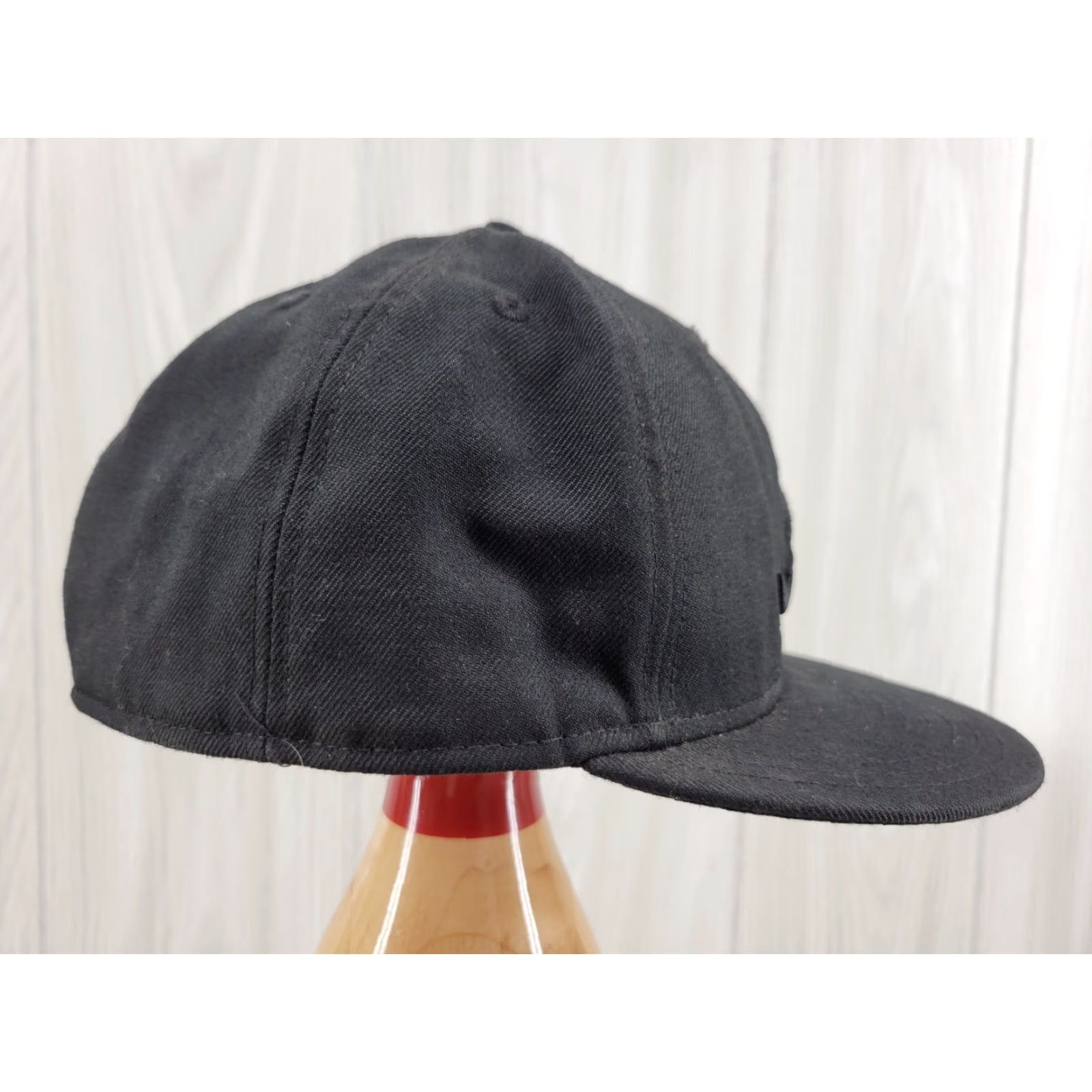New Era VINTAGE MLB Atlanta Braves A 59FIFTY 5950 Men's Fitted New Era Hat Cap All Black Size ONE SIZE - 5 Thumbnail