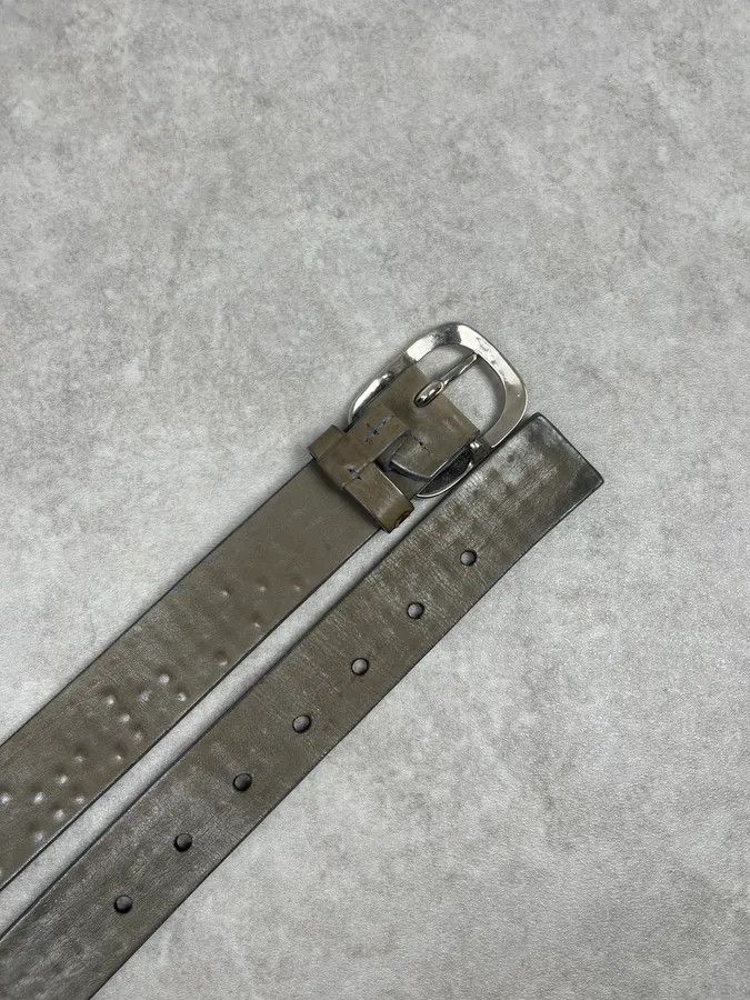 Marithe + Francois Girbaud 2000s Marithe + Francois Girbaud Olive Studded Belt Size ONE SIZE - 4 Thumbnail