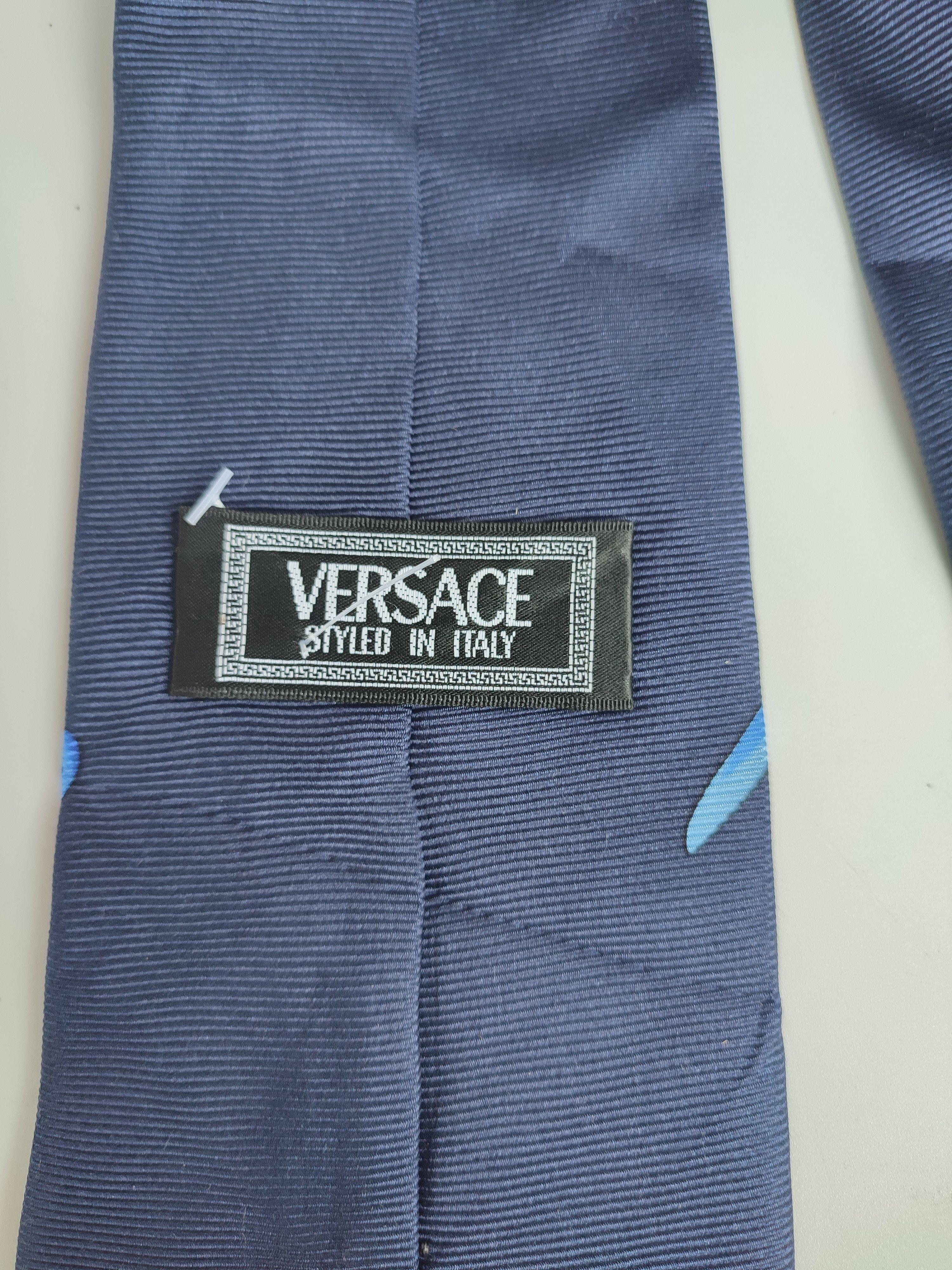 Versace VINTAGE VERSACE SILK NECK TIE Size ONE SIZE - 3 Thumbnail