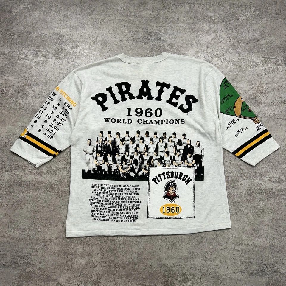 MLB × Vintage PITTSBURGH PIRATES LONG GONE RAGLAN SHIRT AOP SIZE XL Size US XL / EU 56 / 4 - 2 Thumbnail