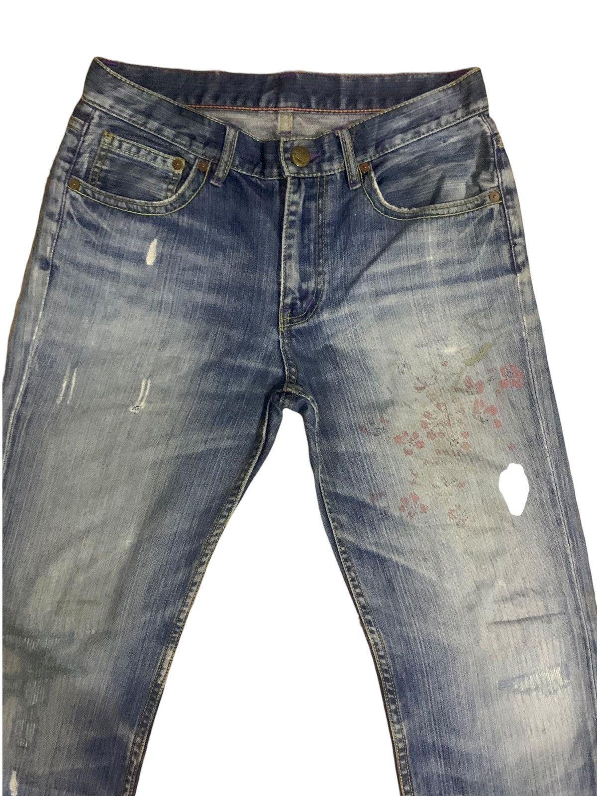 Kings Of Indigo × Takeo Kikuchi 💸Accept Offer💸 Takeo Kikuchi KOI Print Jeans Size US 30 / EU 46 - 4 Thumbnail
