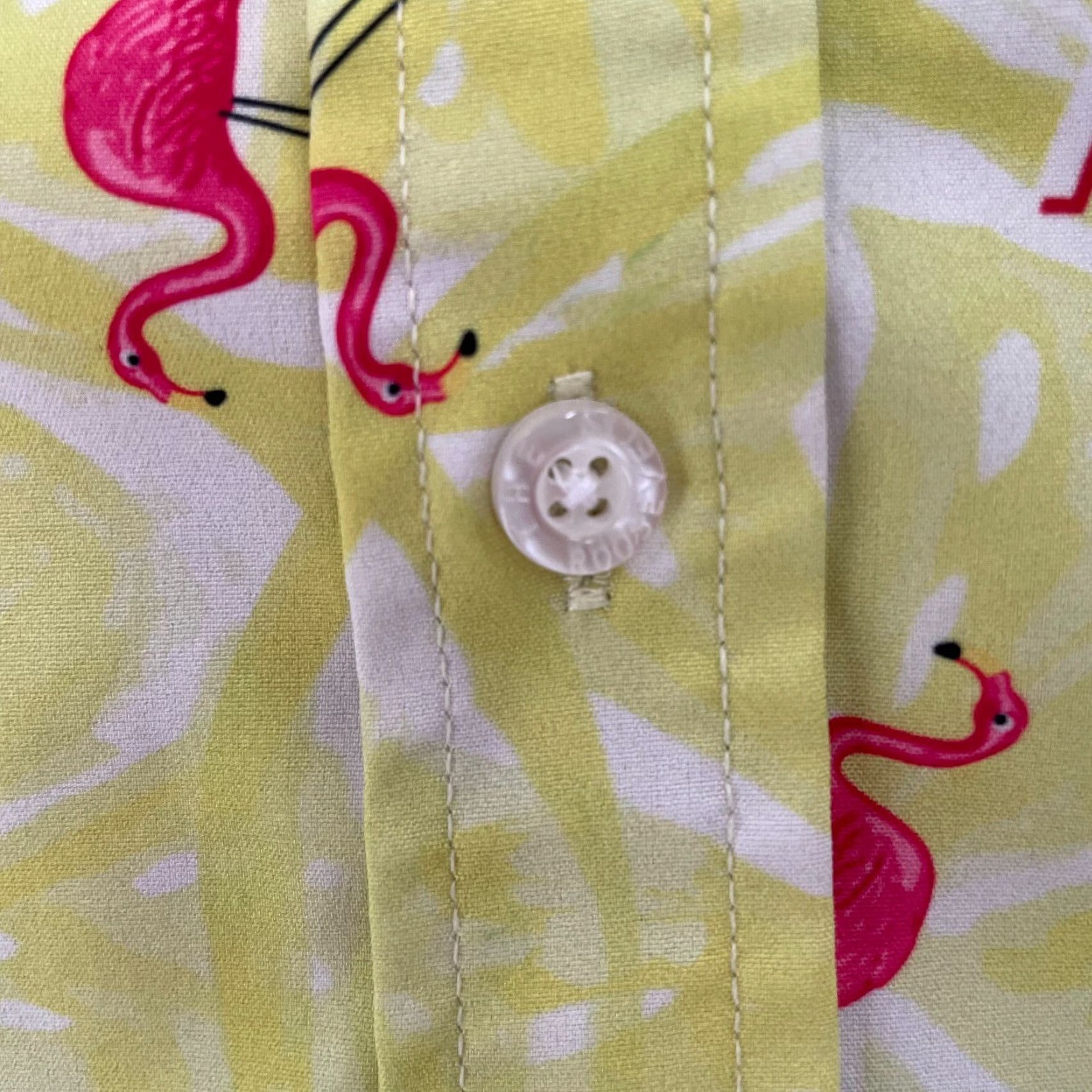 Vintage VINTAGE RSVLTS Natural Light Shirt Adult XL Yellow Flamingos Button-Down Logo Mens Shirt (All Over Print) Size US XL / EU 56 / 4 - 4 Thumbnail