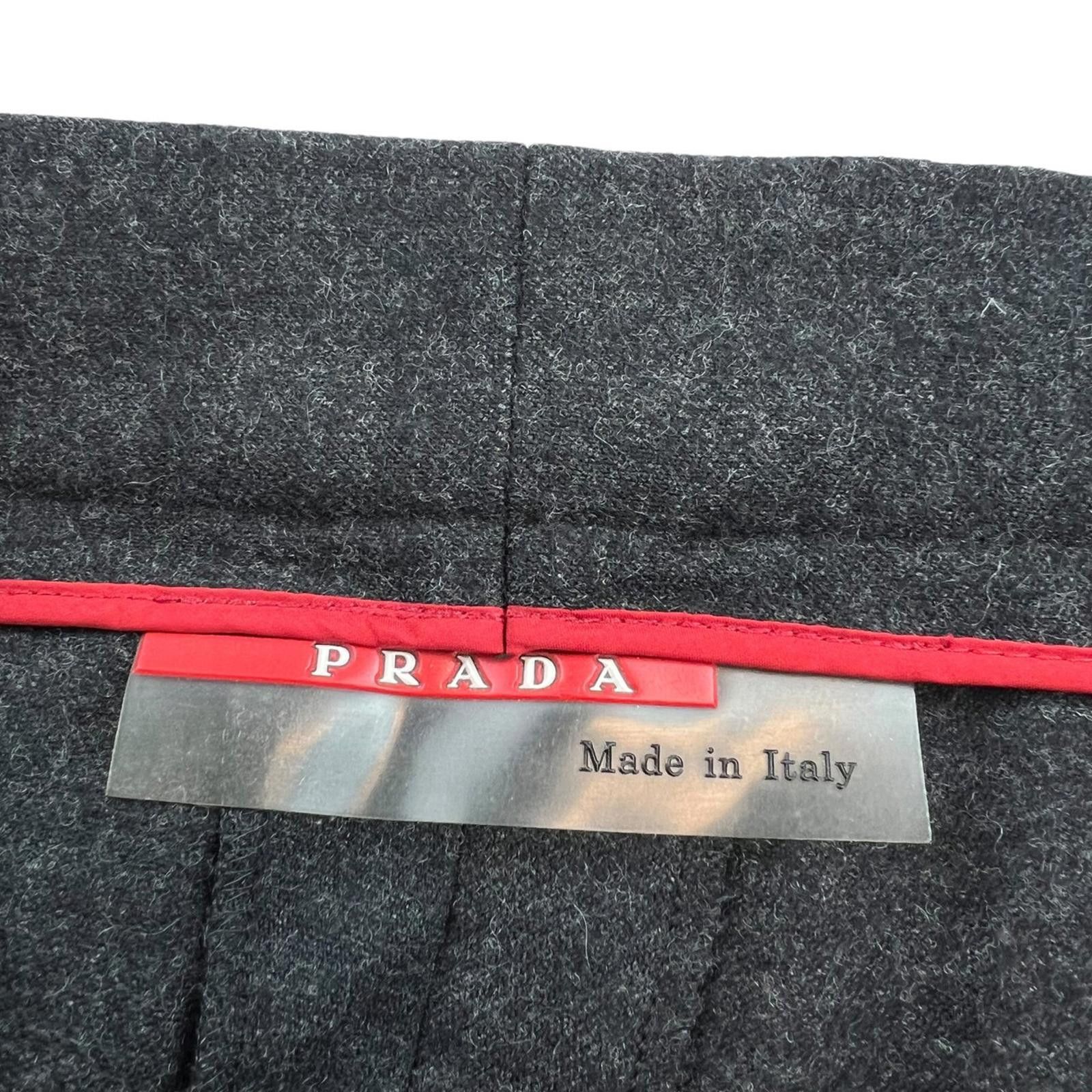 Prada Prada Dark Grey Wool Trousers Size US 32 / EU 48 - 5 Thumbnail